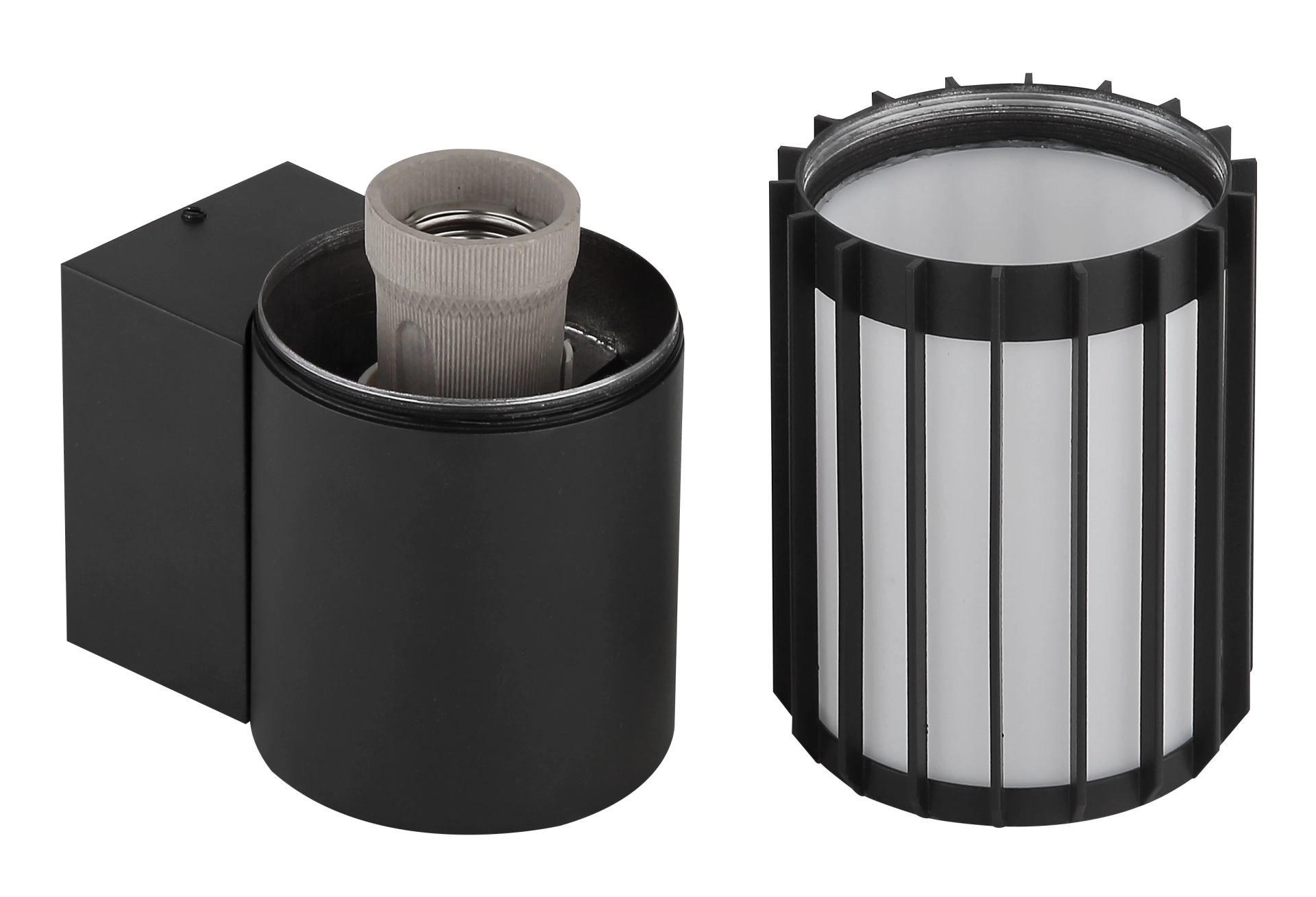 Außenleuchte MERVIN von Globo Handels GmbH, Aluminium anthrazit matt, Opal-Kunststoffschirm, Modell 32160