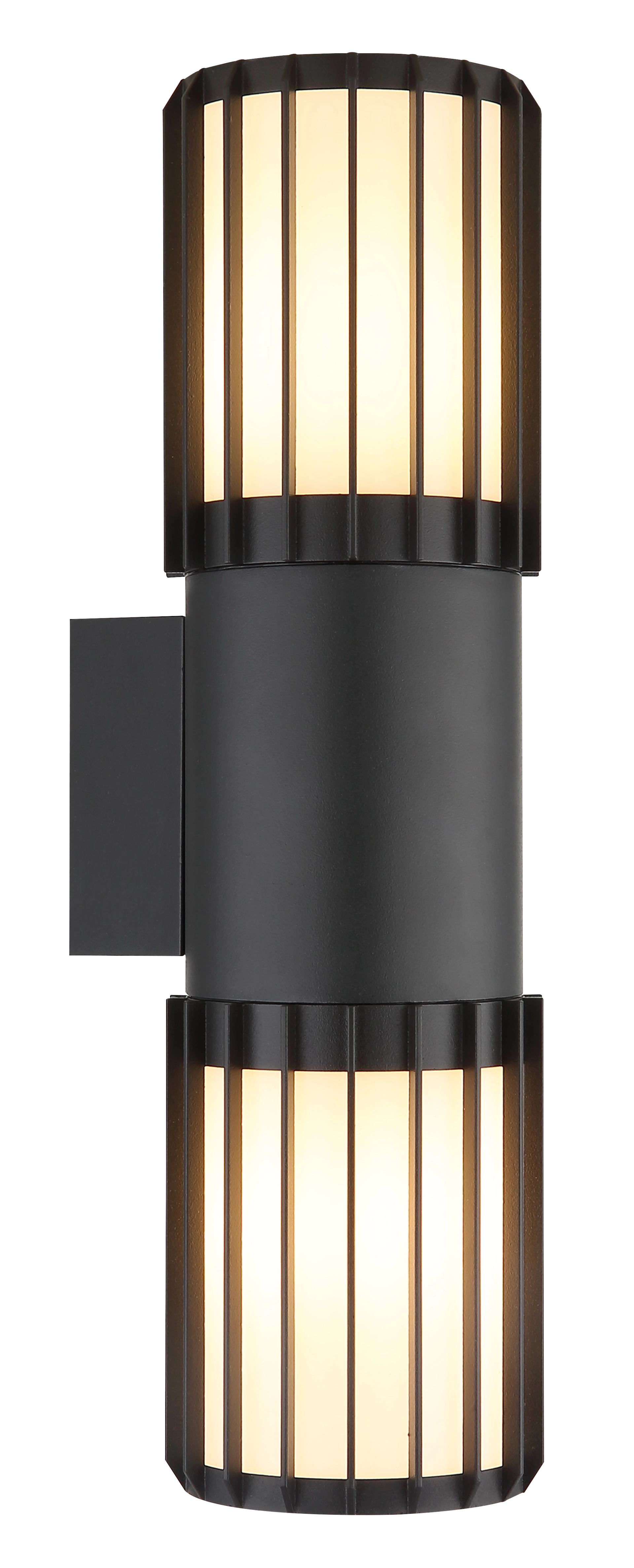 Außenleuchte MERVIN aus Aluminium in anthrazit-matt, Kunststoff-Opalabdeckung, Wandmontage, Globo 32160-2