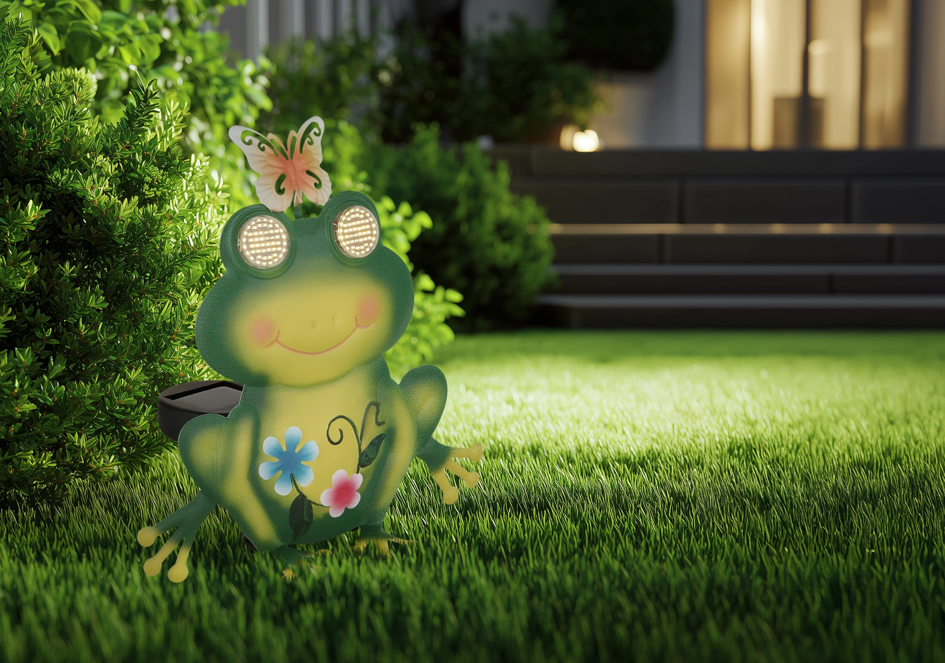 SOLARLEUCHTE METALL GRÜN, 104XLED