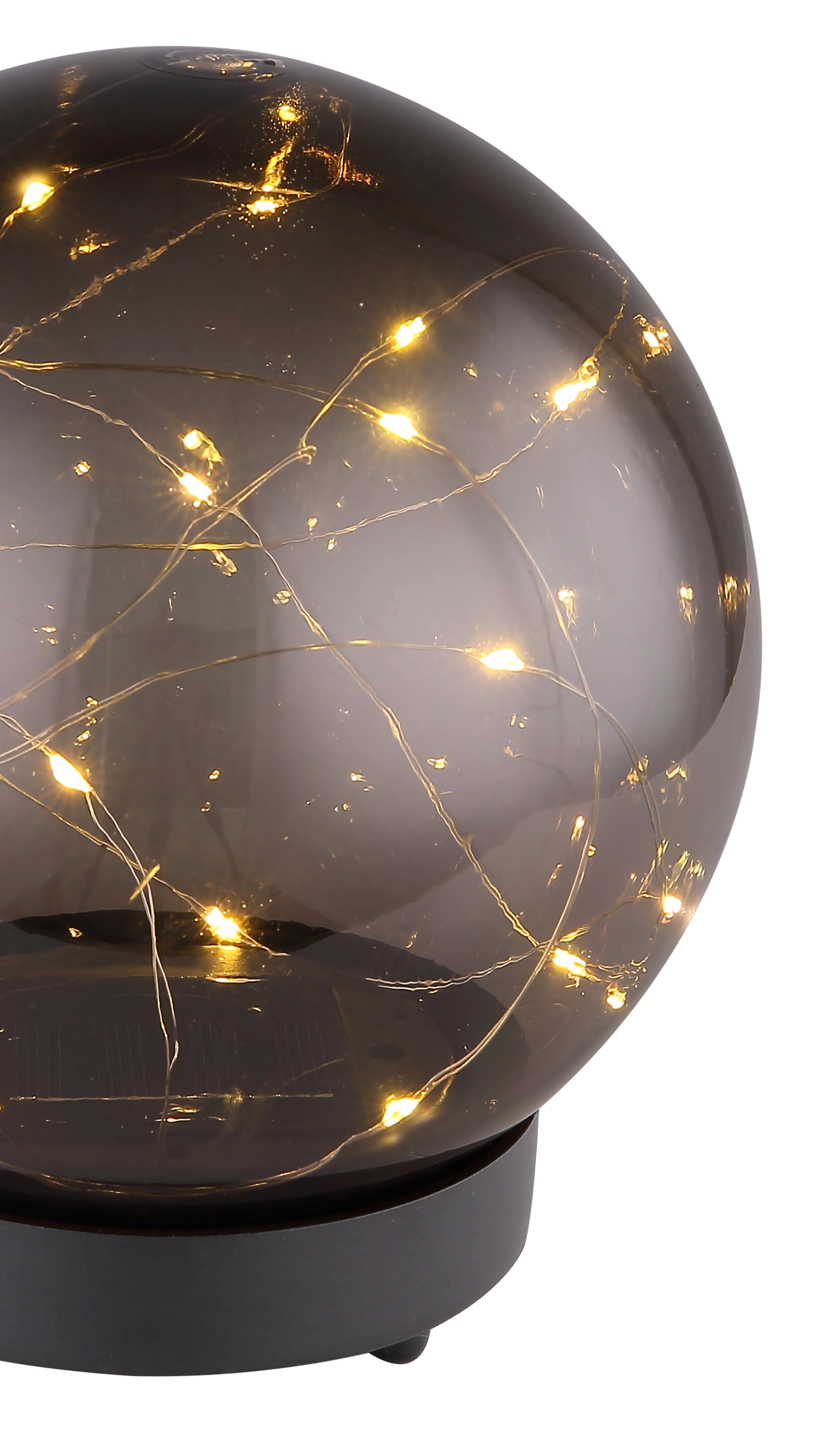 SOLARLEUCHTE KUNSTSTOFF SCHWARZ, 20XLED