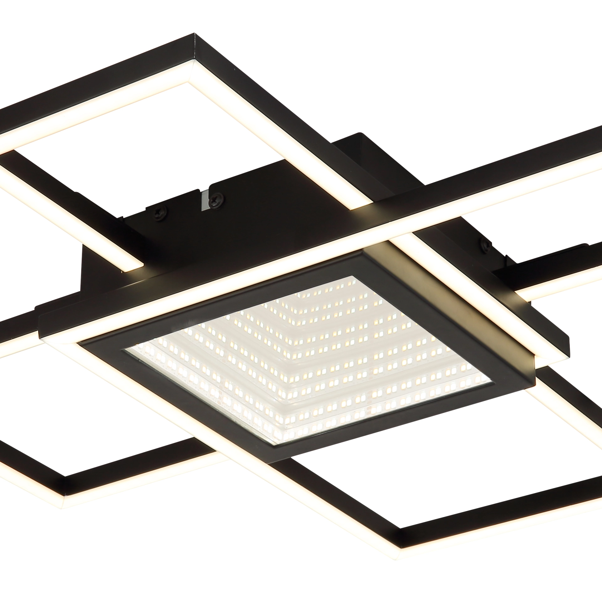 DECKENLEUCHTE METALL SCHWARZ MATT, 1XLED