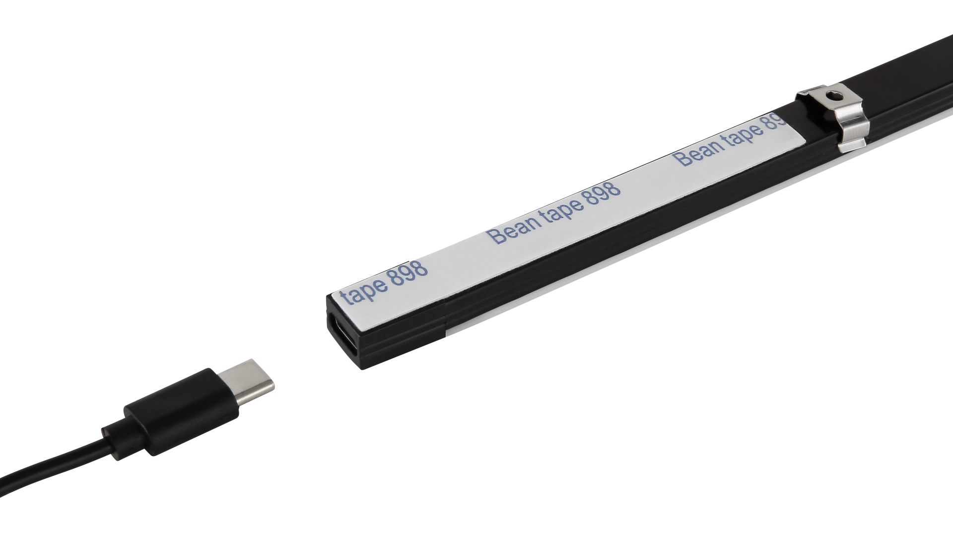 LED-BAND KUNSTSTOFF SCHWARZ MATT, 1XLED