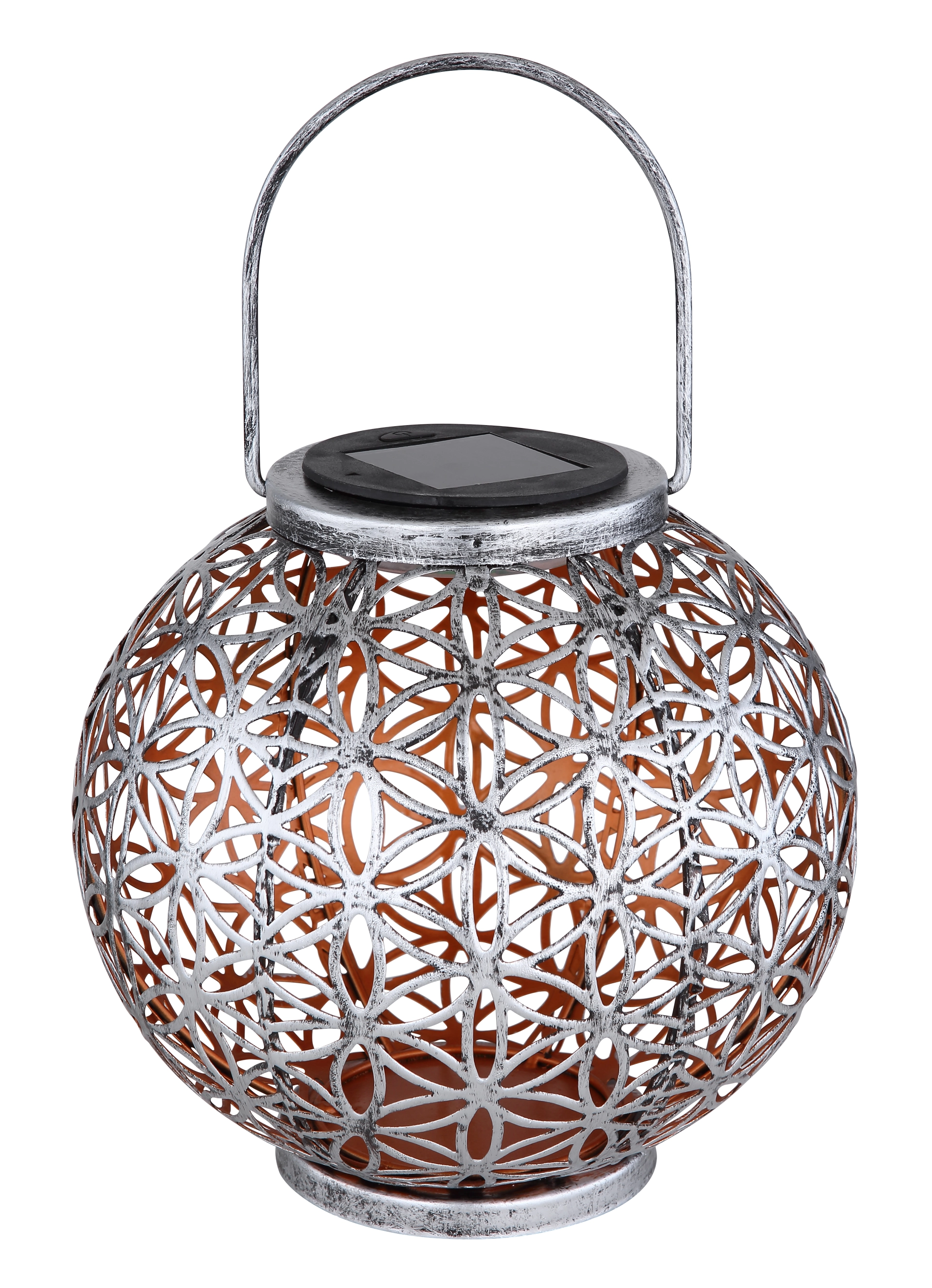 SOLARLEUCHTE METALL SILBERFARBEN, 1XLED