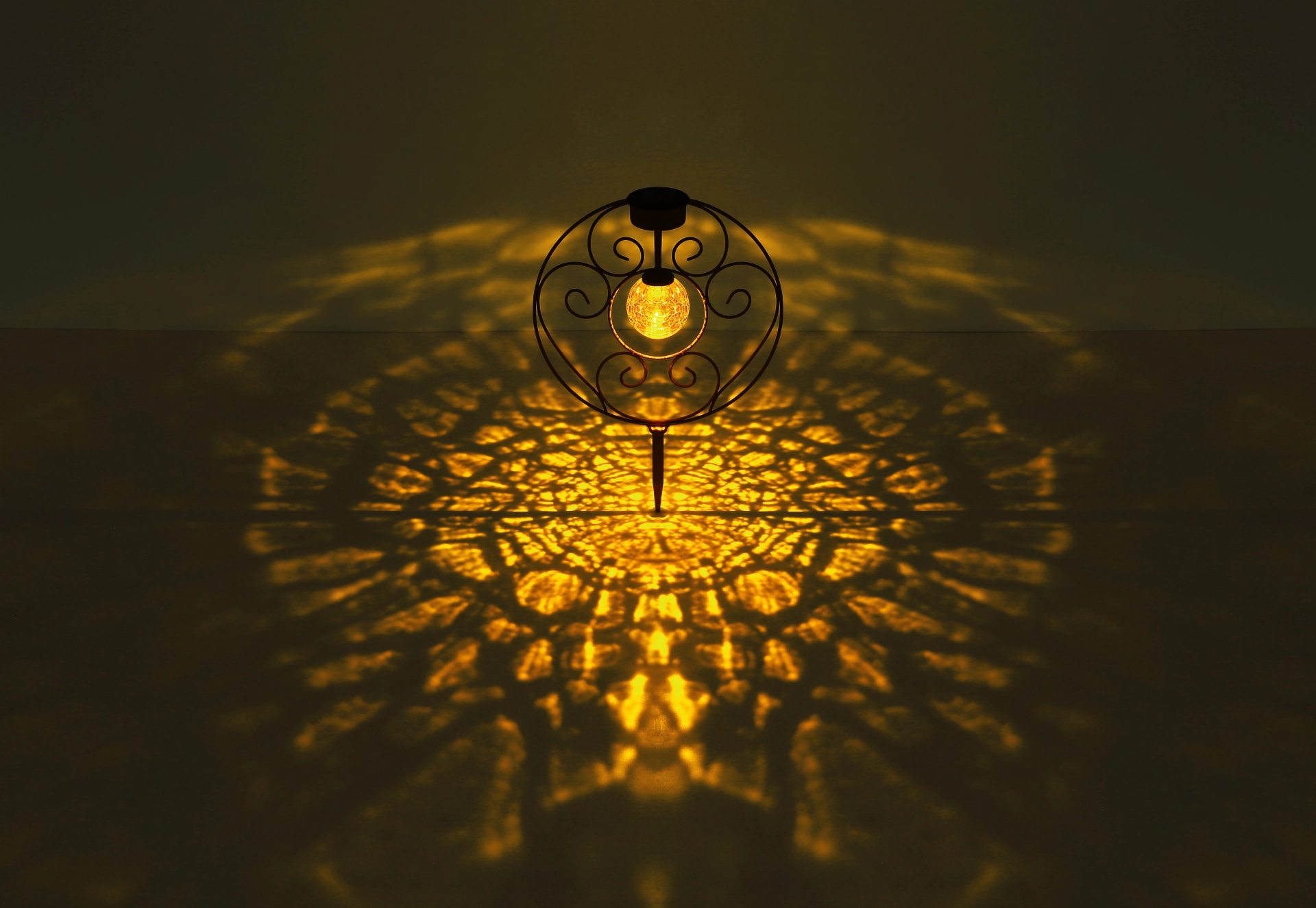 SOLARLEUCHTE METALL SILBERFARBEN, 1XLED