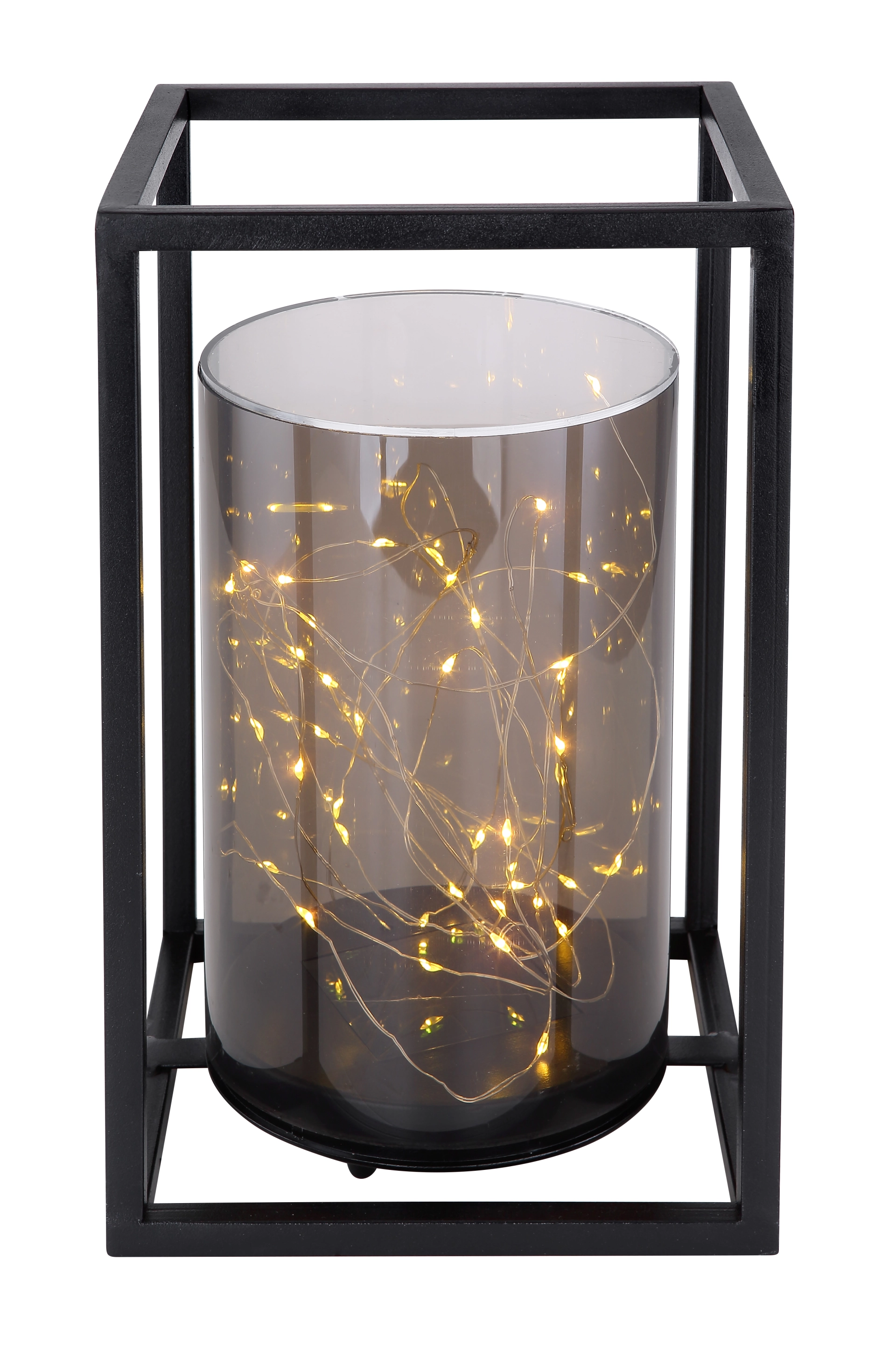 SOLARLEUCHTE METALL SCHWARZ, 40XLED