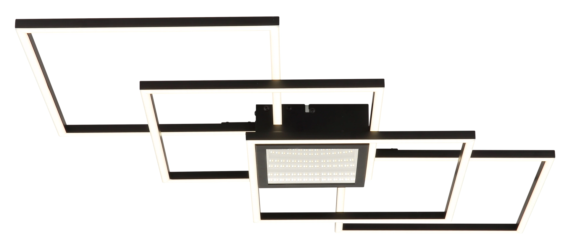 DECKENLEUCHTE METALL SCHWARZ MATT, 1XLED