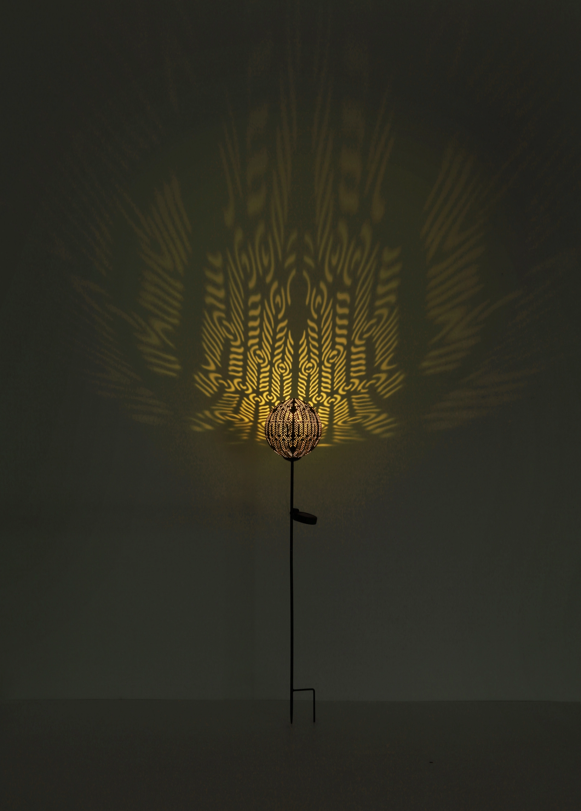 SOLARLEUCHTE METALL SCHWARZ, 1XLED