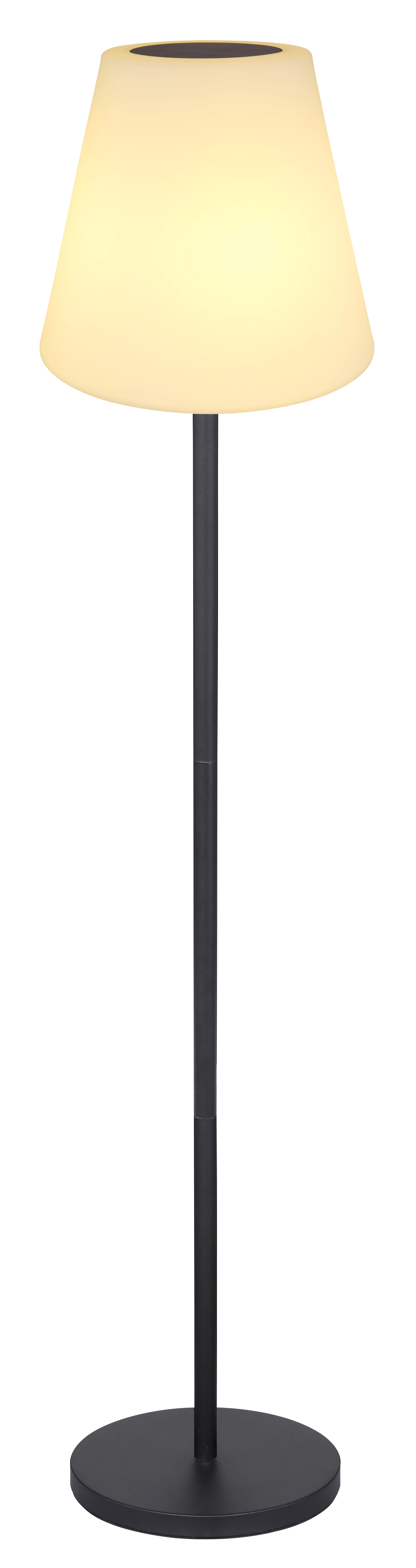 SOLARLEUCHTE METALL SCHWARZ, 1XLED