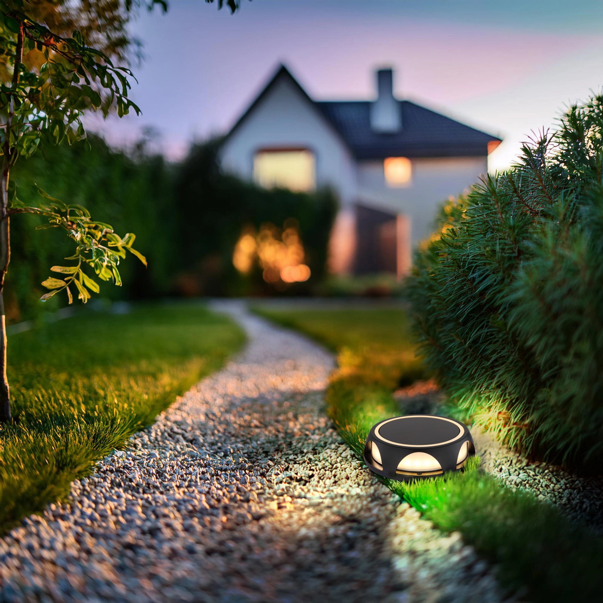 SOLARLEUCHTE ALUMINIUM DRUCKGUSS SCHWARZ MATT, 1XL