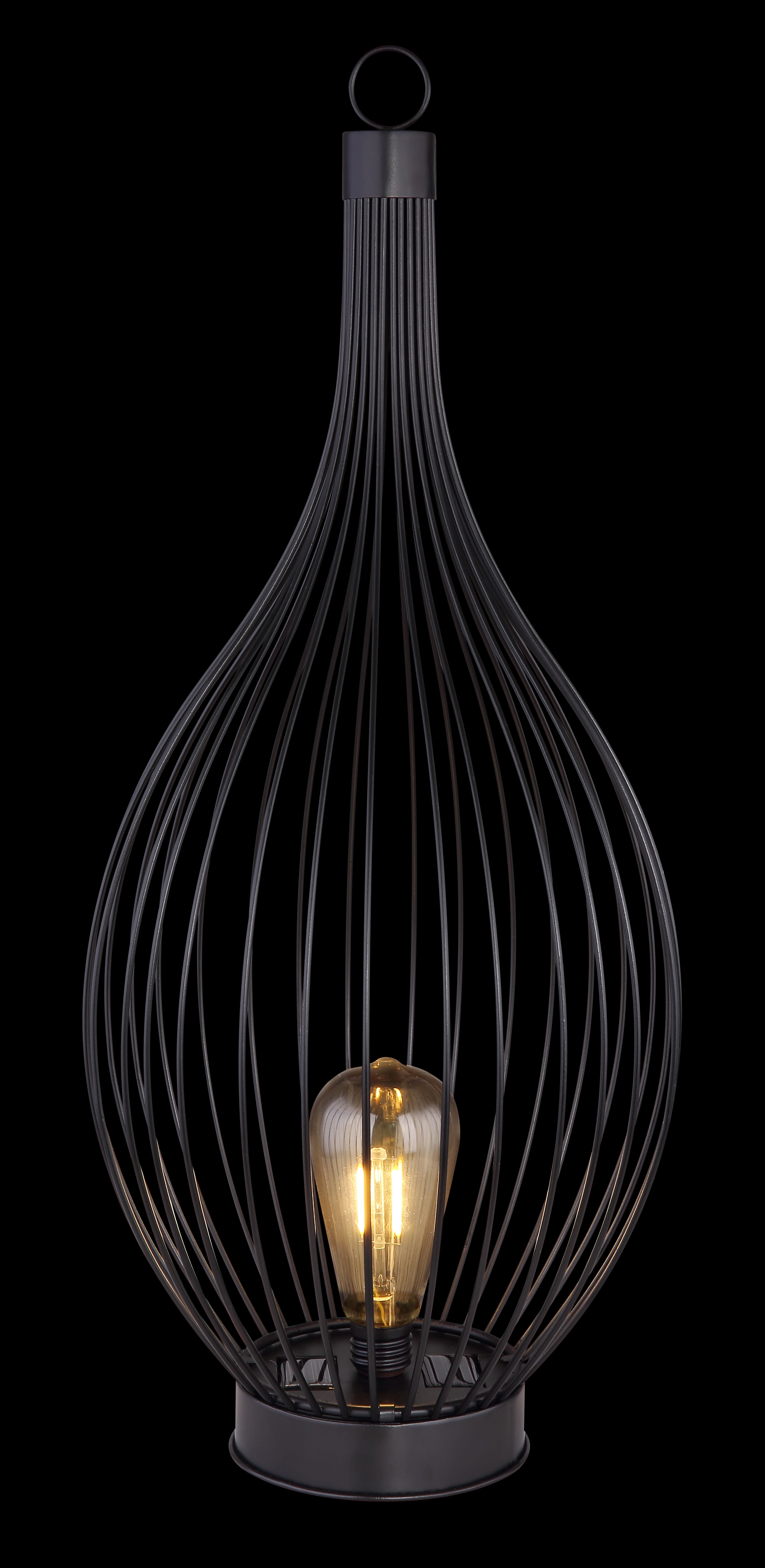 SOLARLEUCHTE METALL SCHWARZ, 1XLED