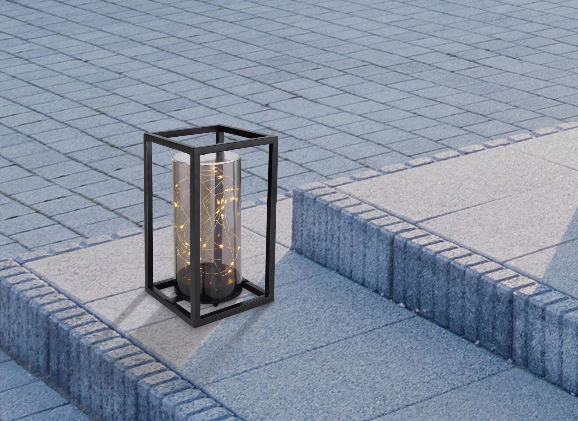 SOLARLEUCHTE METALL SCHWARZ, 30XLED