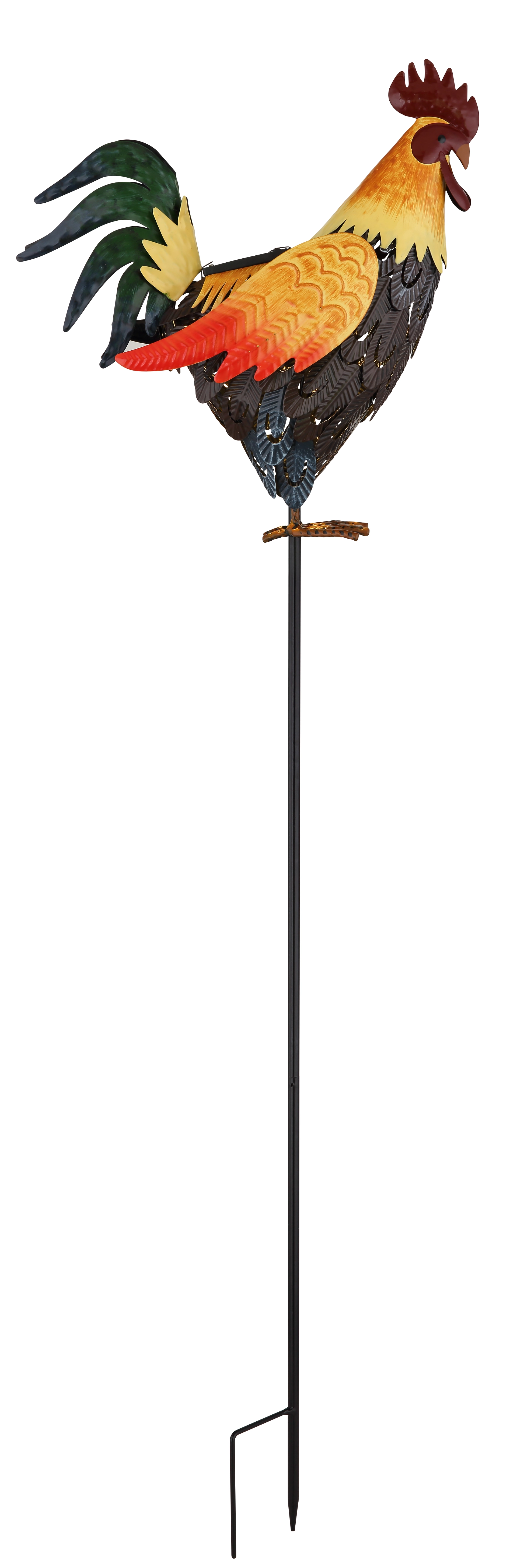 SOLARLEUCHTE METALL BRAUN, 1XLED