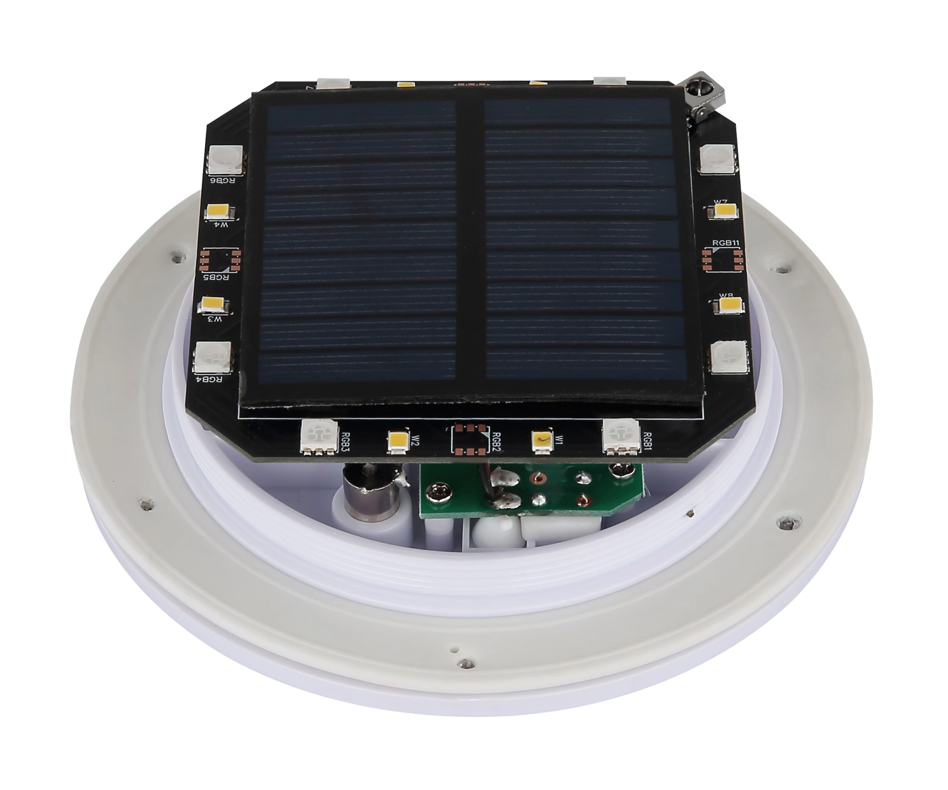 SOLARLEUCHTE KUNSTSTOFF WEIß, 1XRGBW LED