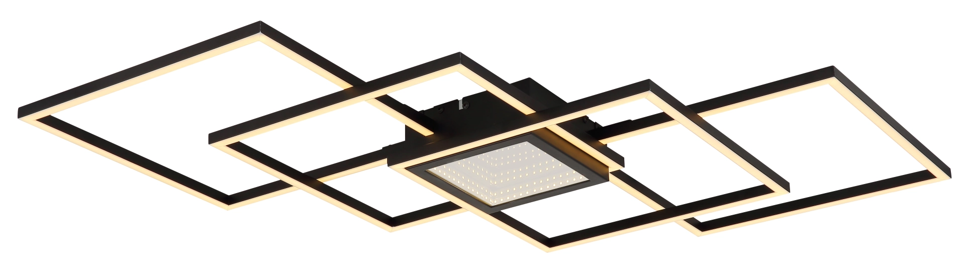 DECKENLEUCHTE METALL SCHWARZ MATT, 1XLED