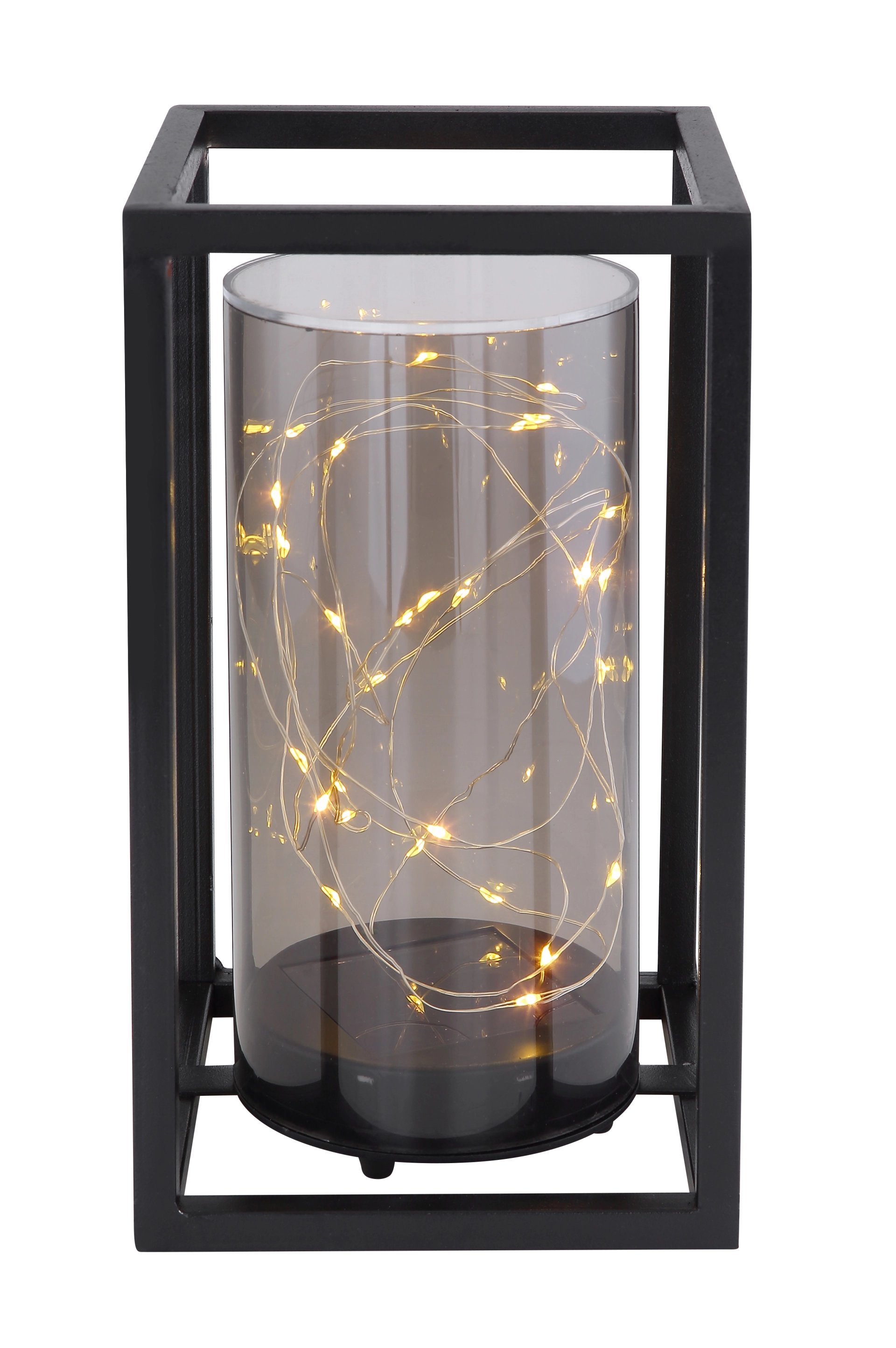 SOLARLEUCHTE METALL SCHWARZ, 30XLED