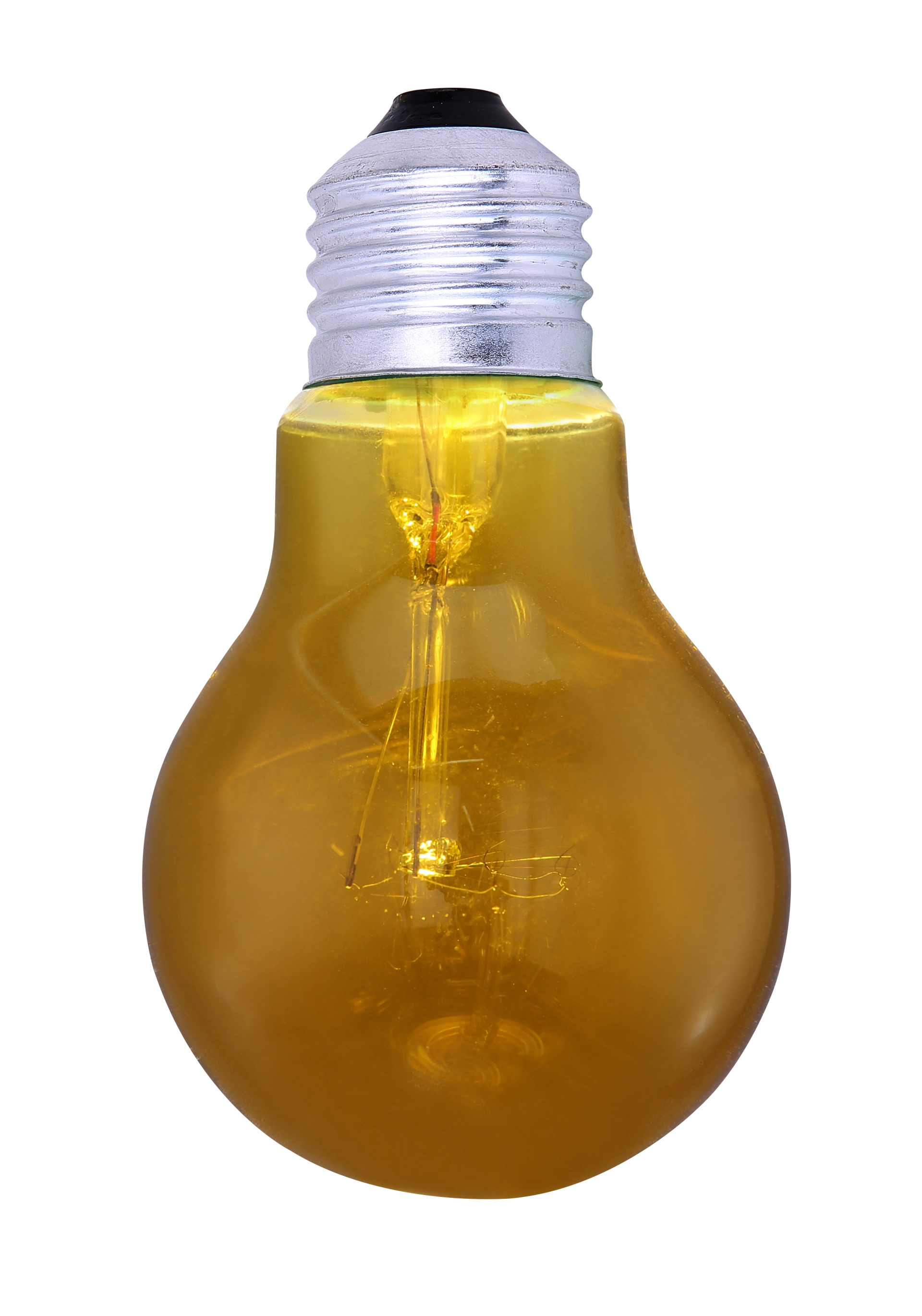 LEUCHTMITTEL GLAS GELB, 1XE27