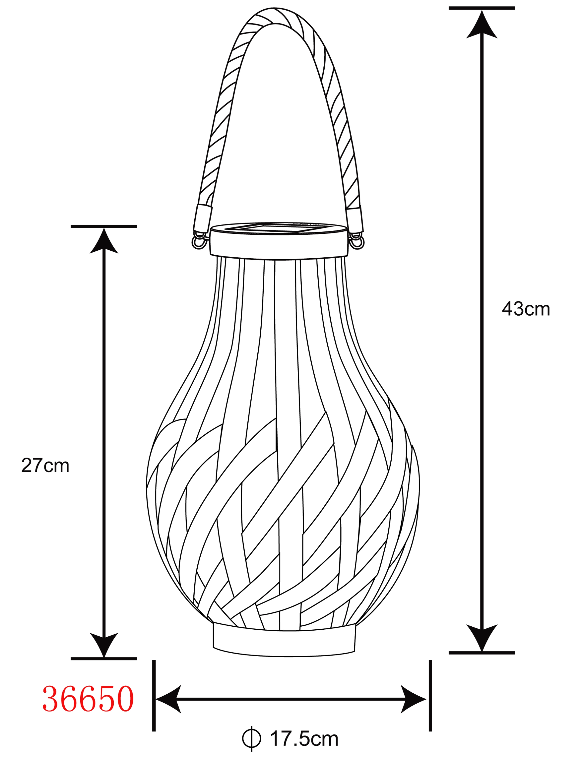 SOLARLEUCHTE KUNSTSTOFF SCHWARZ, 1XLED