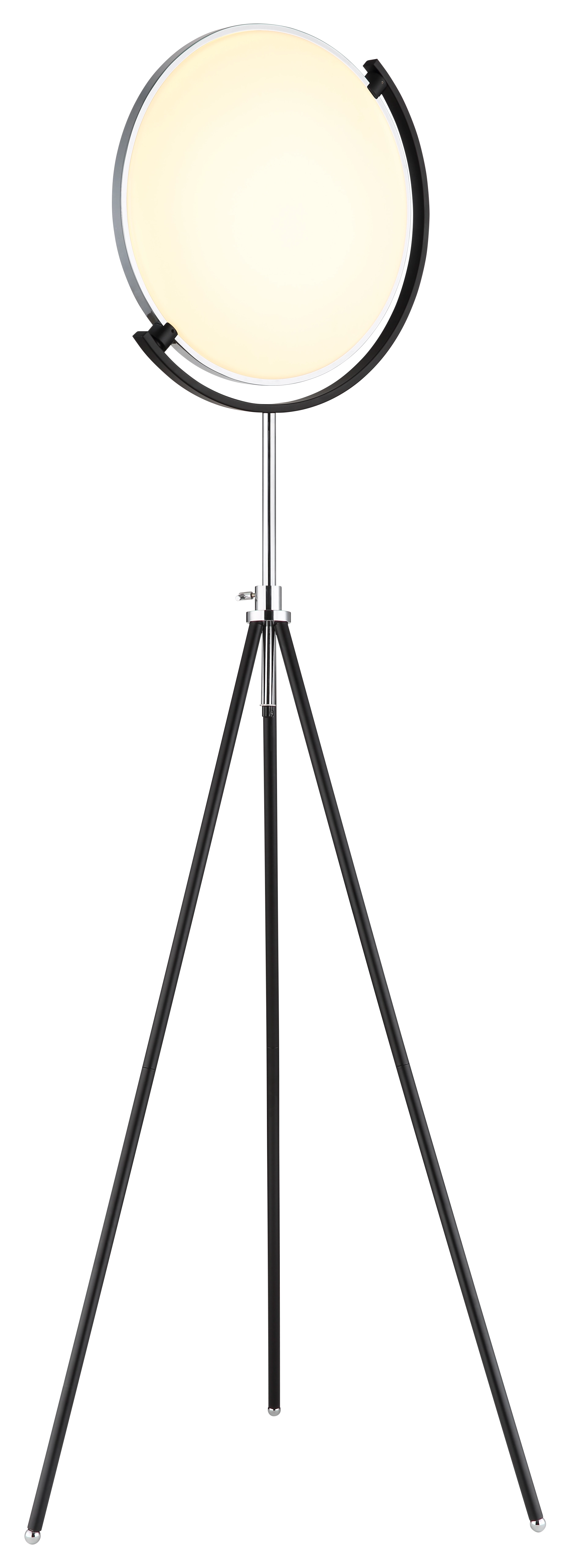 STEHLEUCHTE METALL SCHWARZ MATT, 1XLED