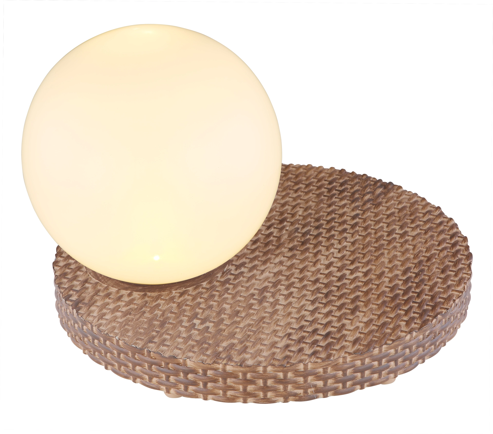 SOLARLEUCHTE RATTAN BRAUN, 1XLED