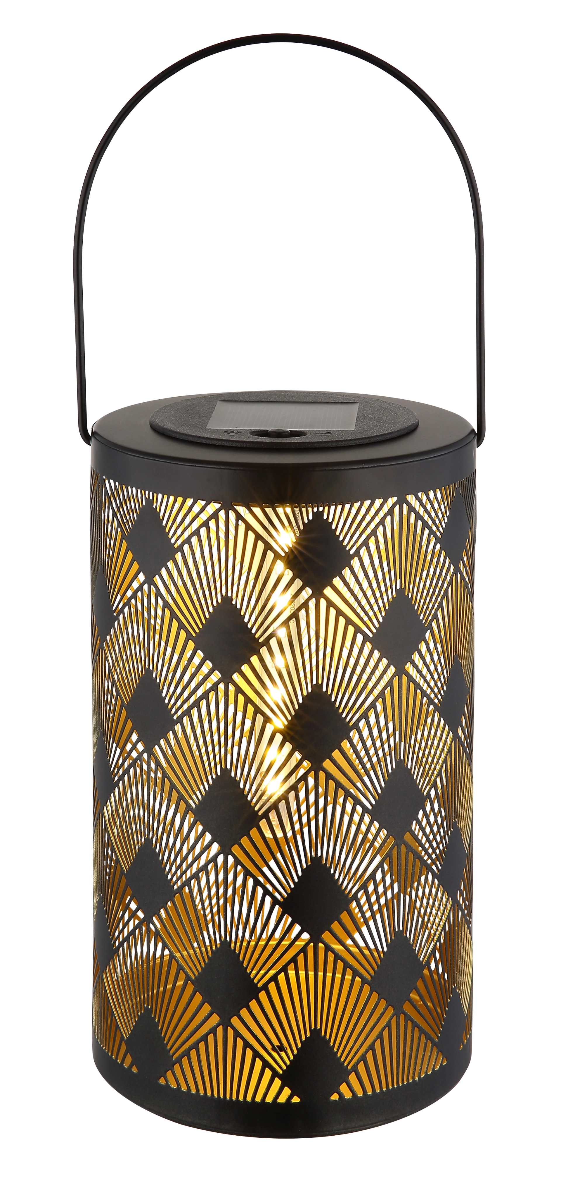 SOLARLEUCHTE METALL SCHWARZ MATT, 20XLED