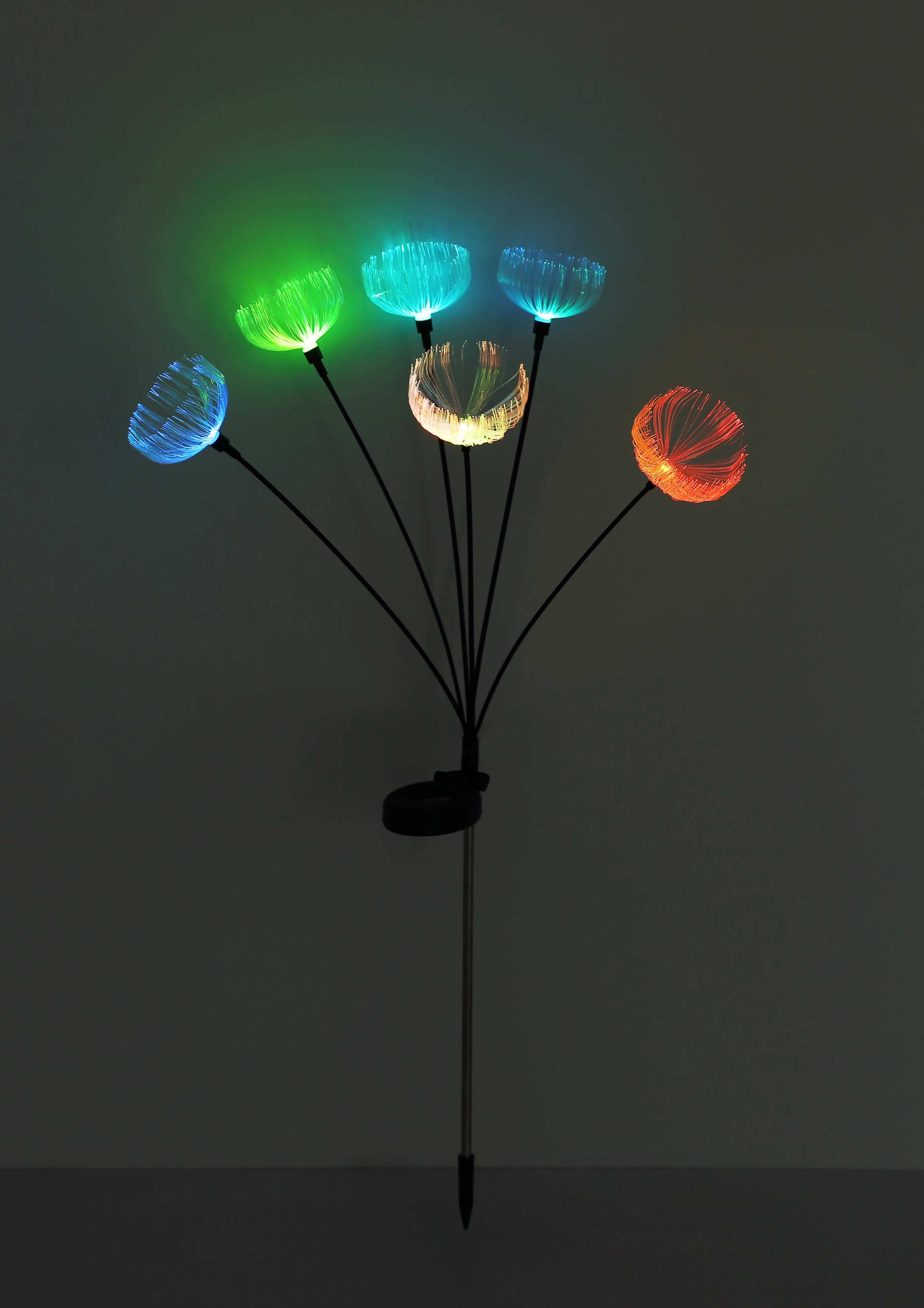 SOLARLEUCHTE EDELSTAHL, 6XRGB LED