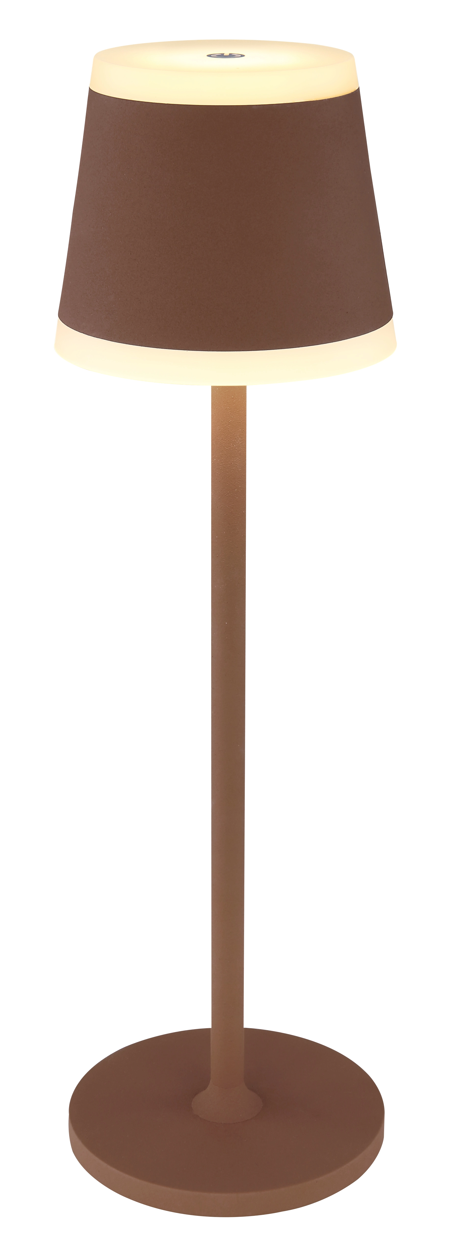 Rusty Ridley RIDLEY table lamp - metal rust colored - acrylic opal - 58433R