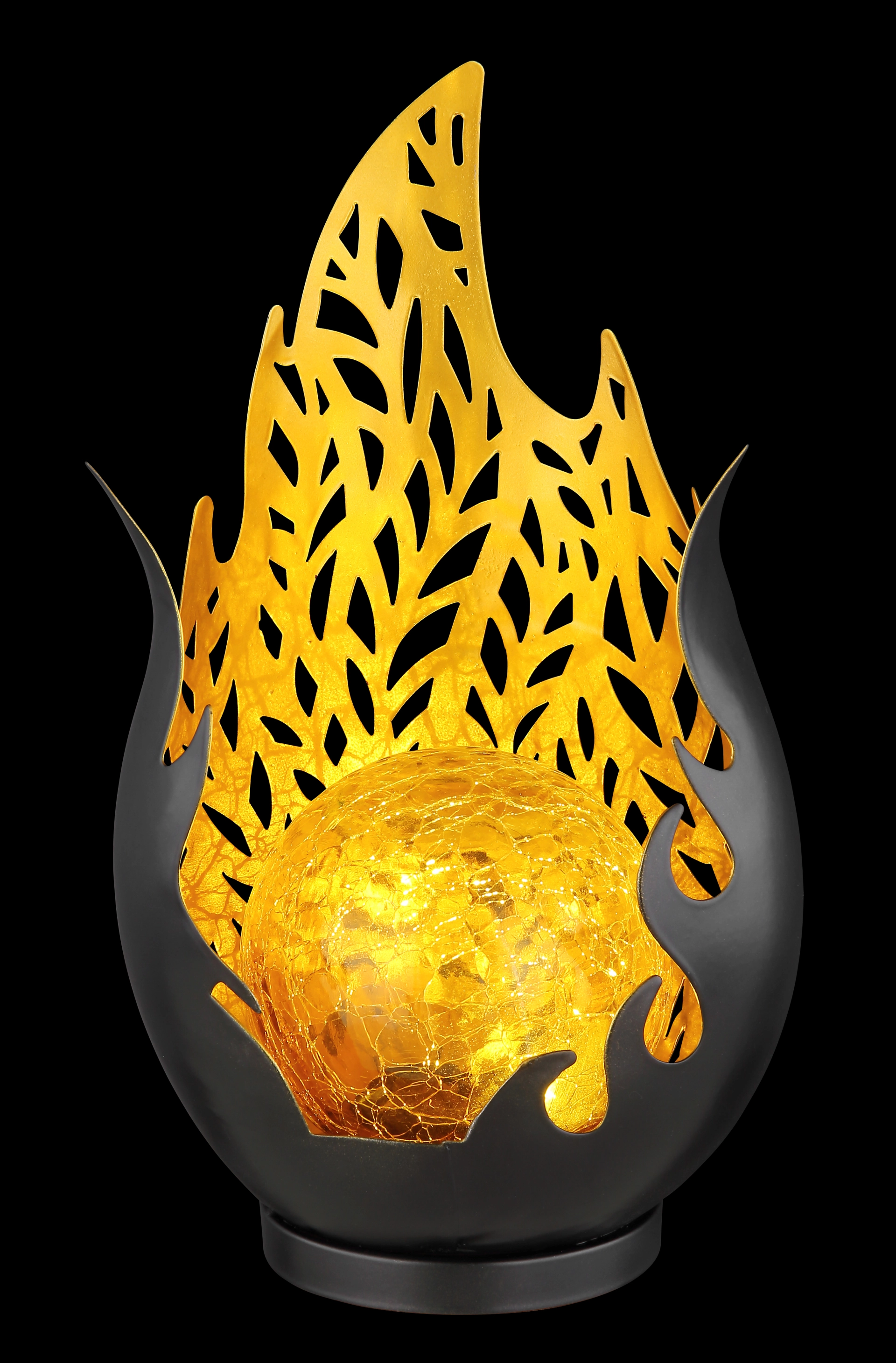 SOLARLEUCHTE METALL SCHWARZ, 1XLED