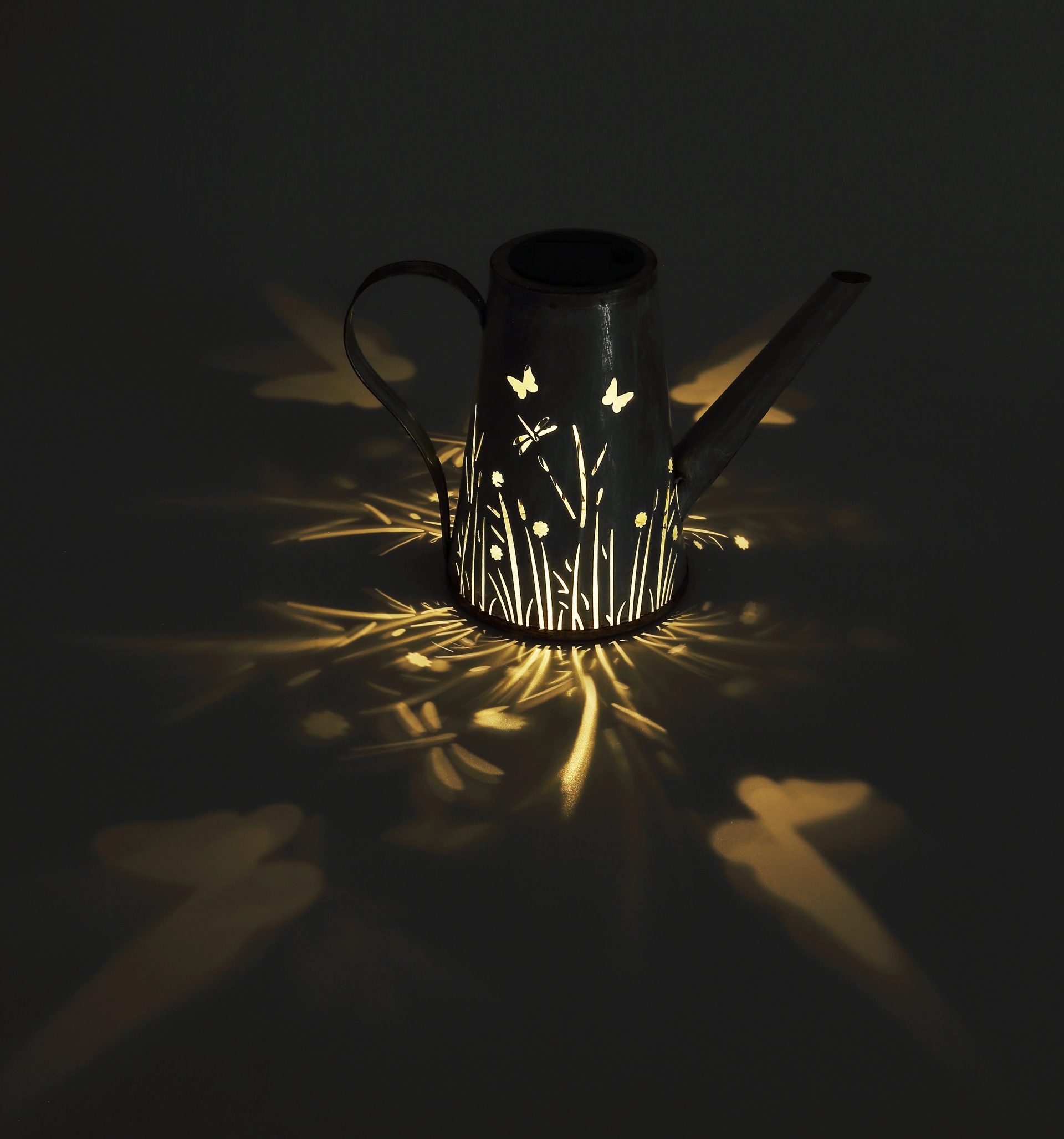 SOLARLEUCHTE METALL BLAU, 1XLED