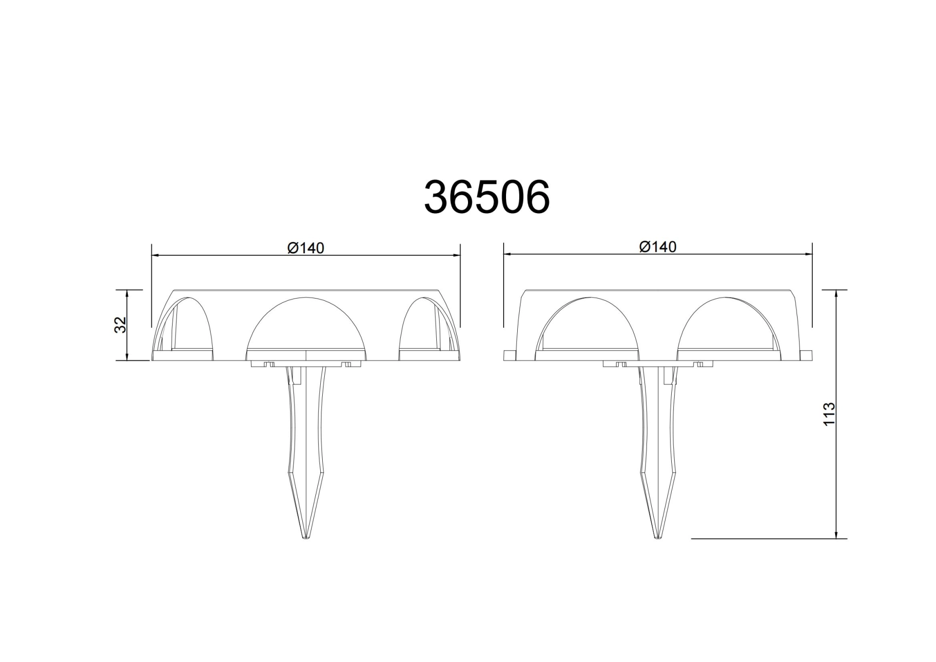 SOLARLEUCHTE ALUMINIUM DRUCKGUSS SCHWARZ MATT, 1XL
