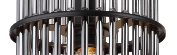 Schwarzer Metallring geeignet für 15698-3H/-4H Ø 200mm. Hersteller: Globo Handels GmbH