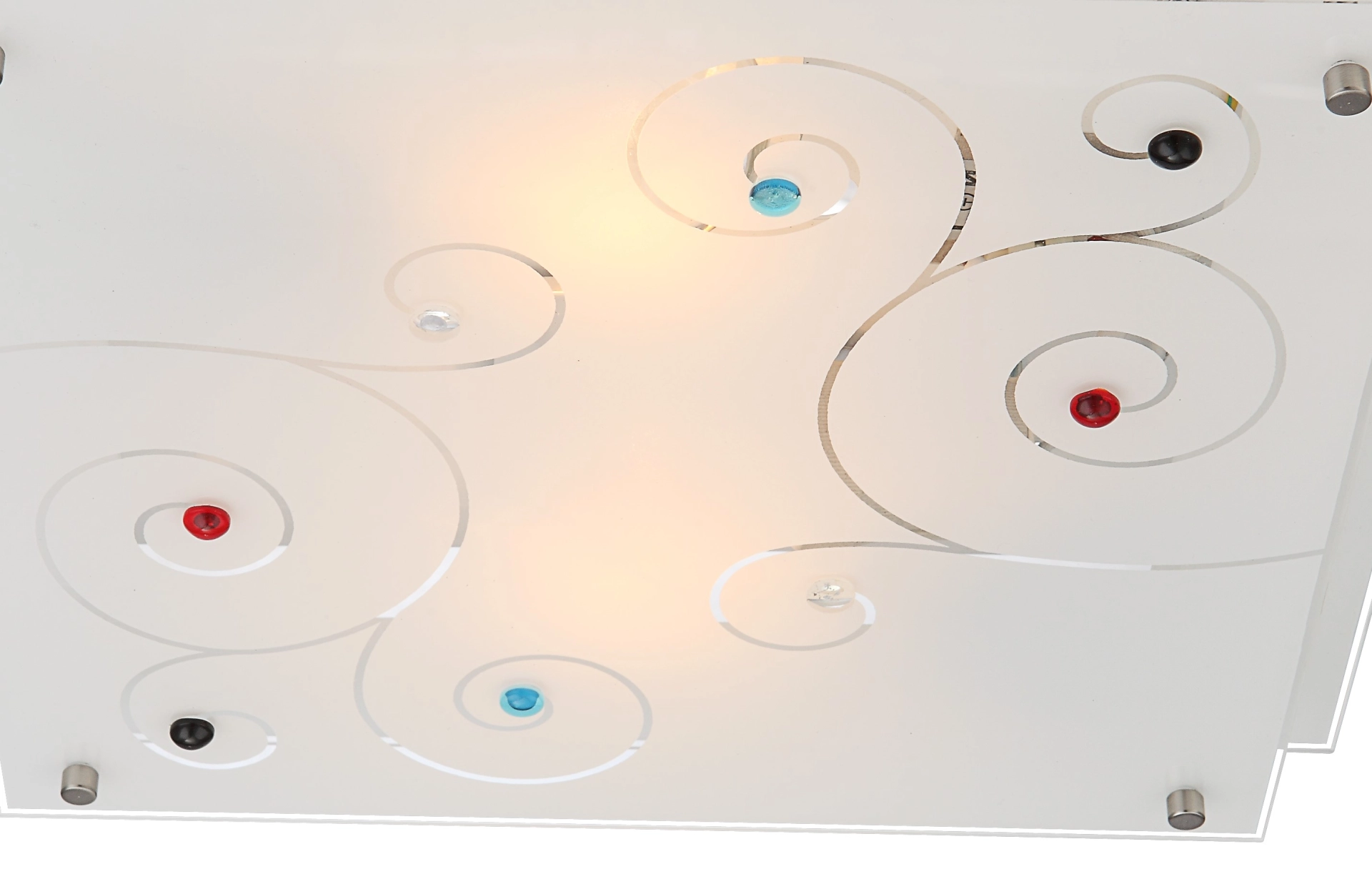 GLAS WEIß QUADRATISCH UNTEN LXB: 320X320MM