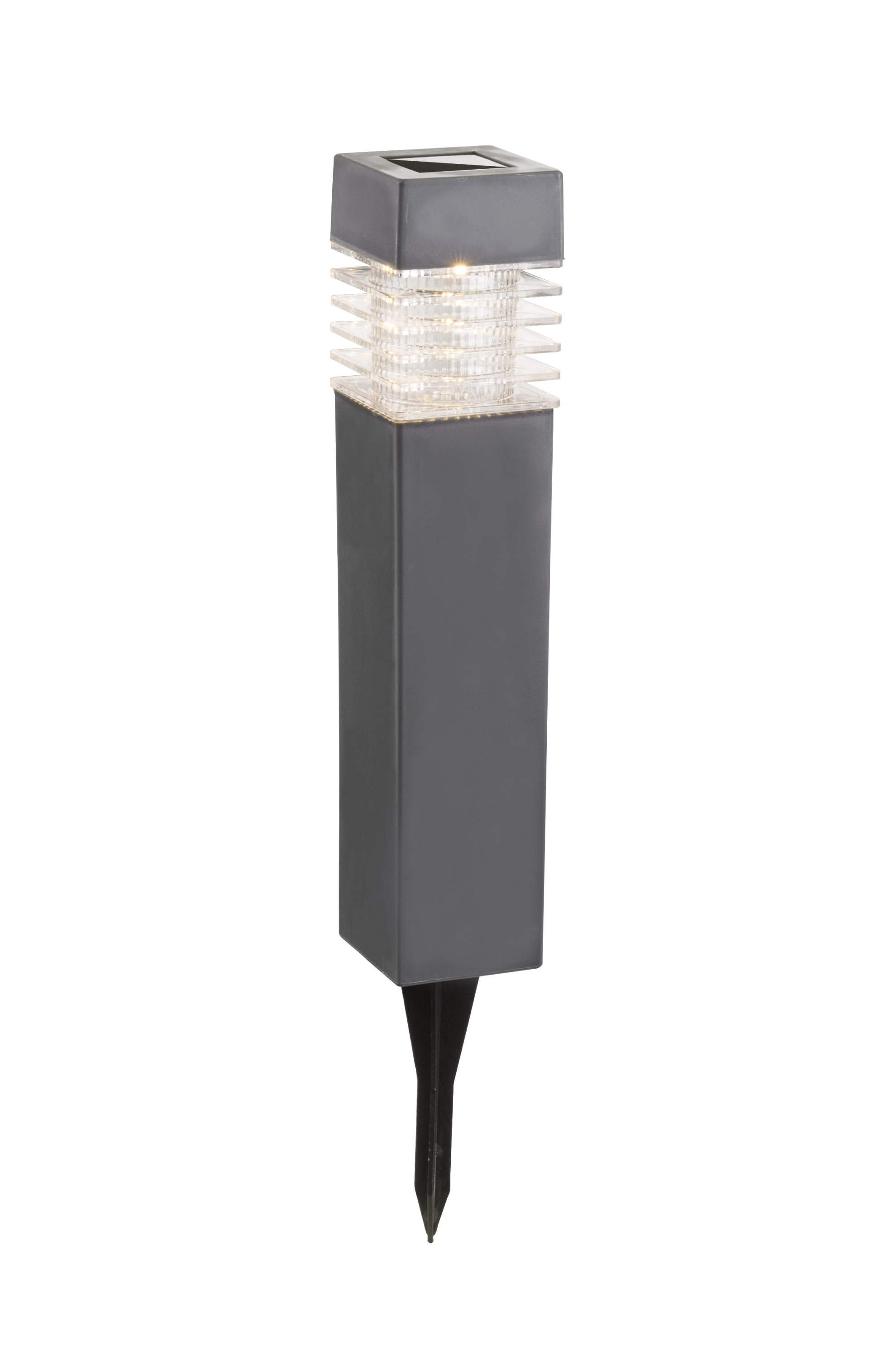 SOLARLEUCHTE KUNSTSTOFF GRAU, 1XLED