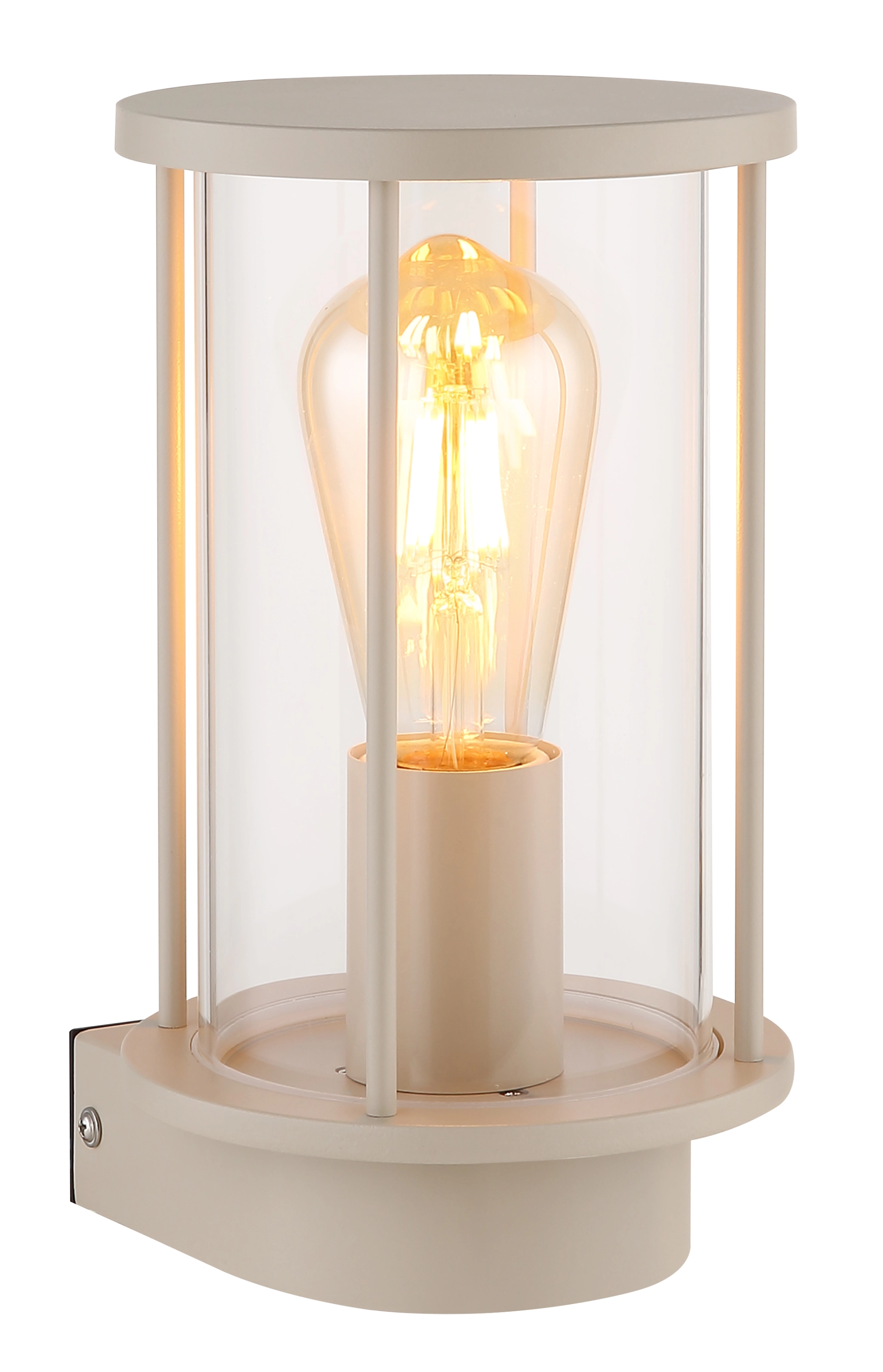 GRACEY luminaire d'extérieur en acier inoxydable finition satinée avec verre clair