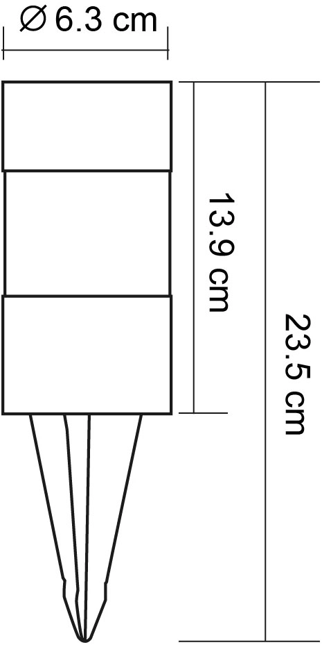 SOLARLEUCHTE EDELSTAHL, 1XLED