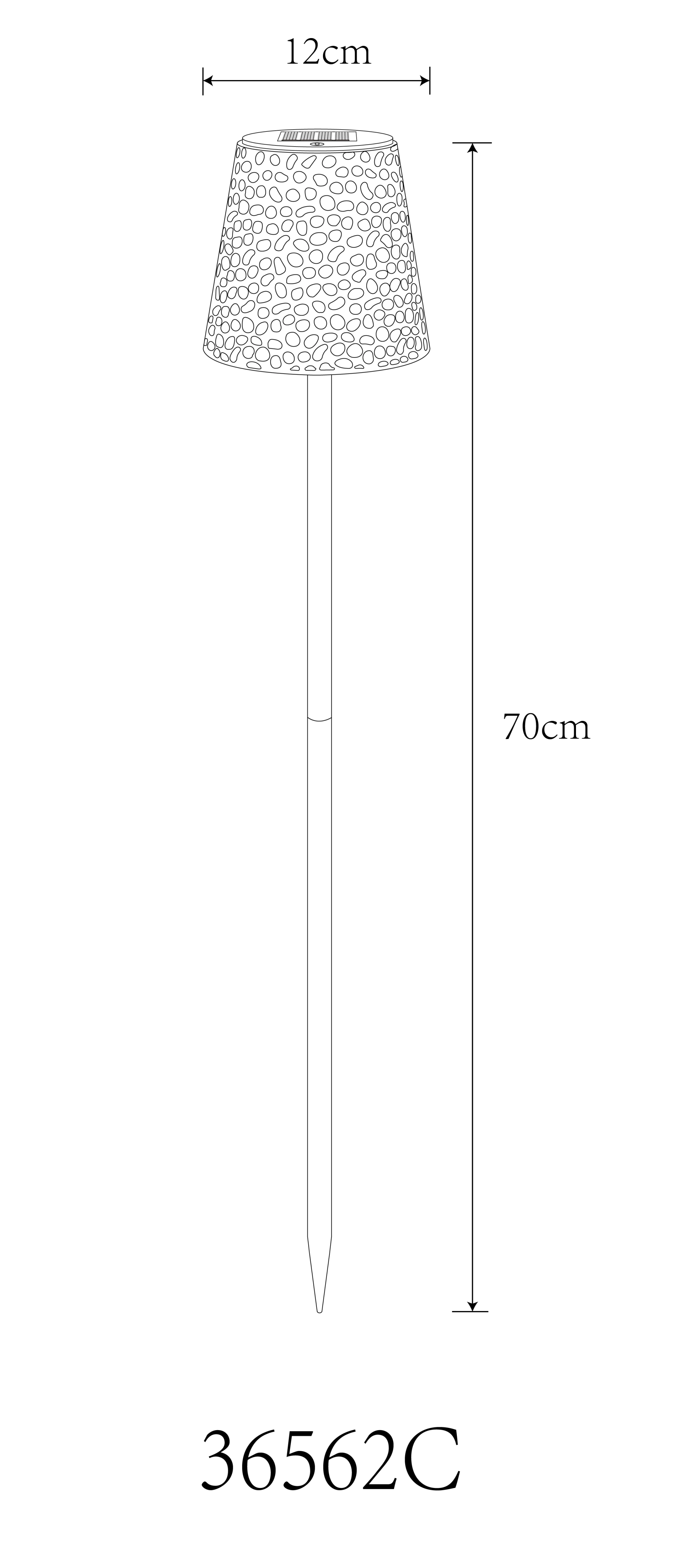 SOLARLEUCHTE METALL KUPFER, 1XLED