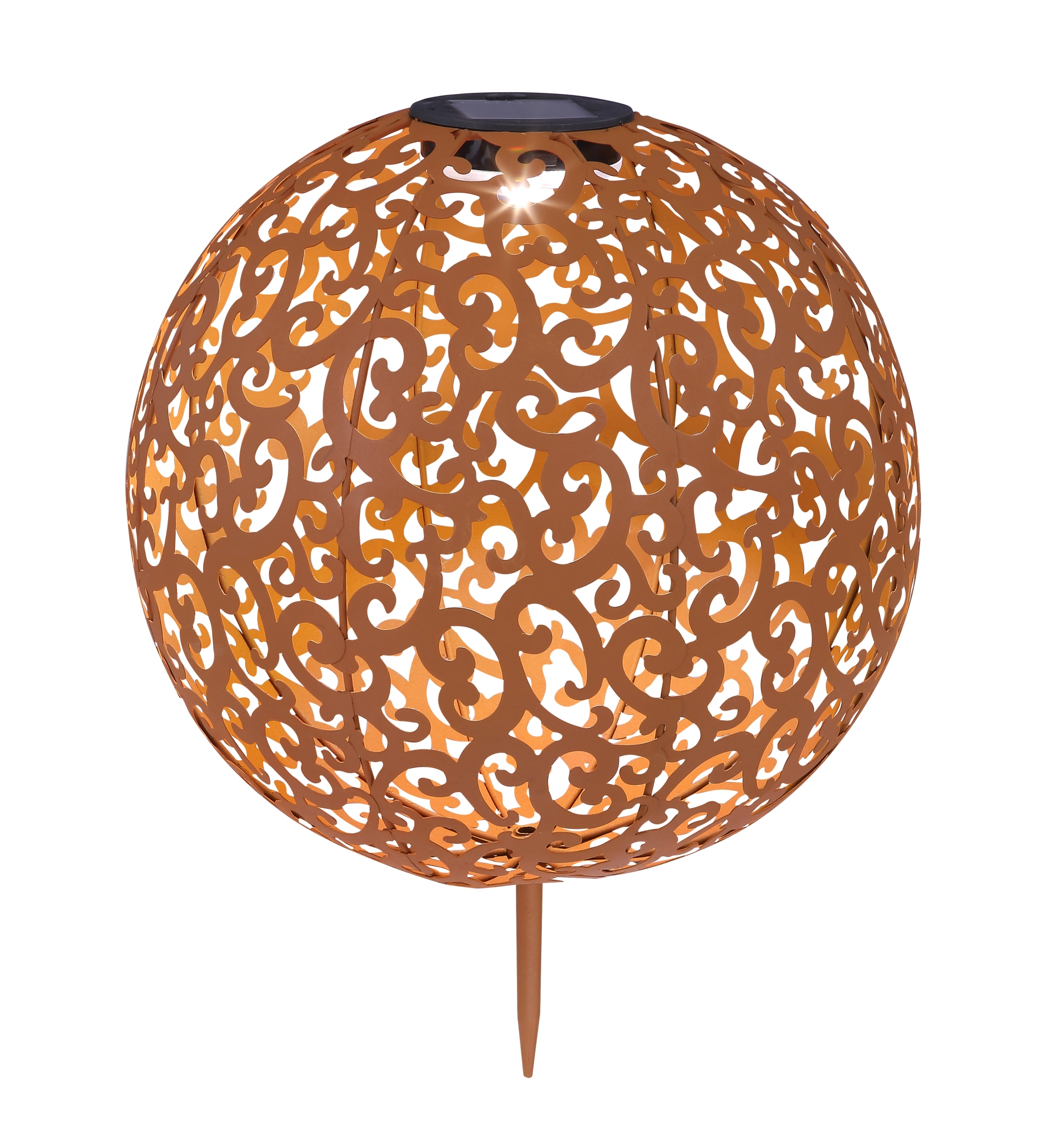 SOLARLEUCHTE METALL ROSTFARBEN, 1XLED