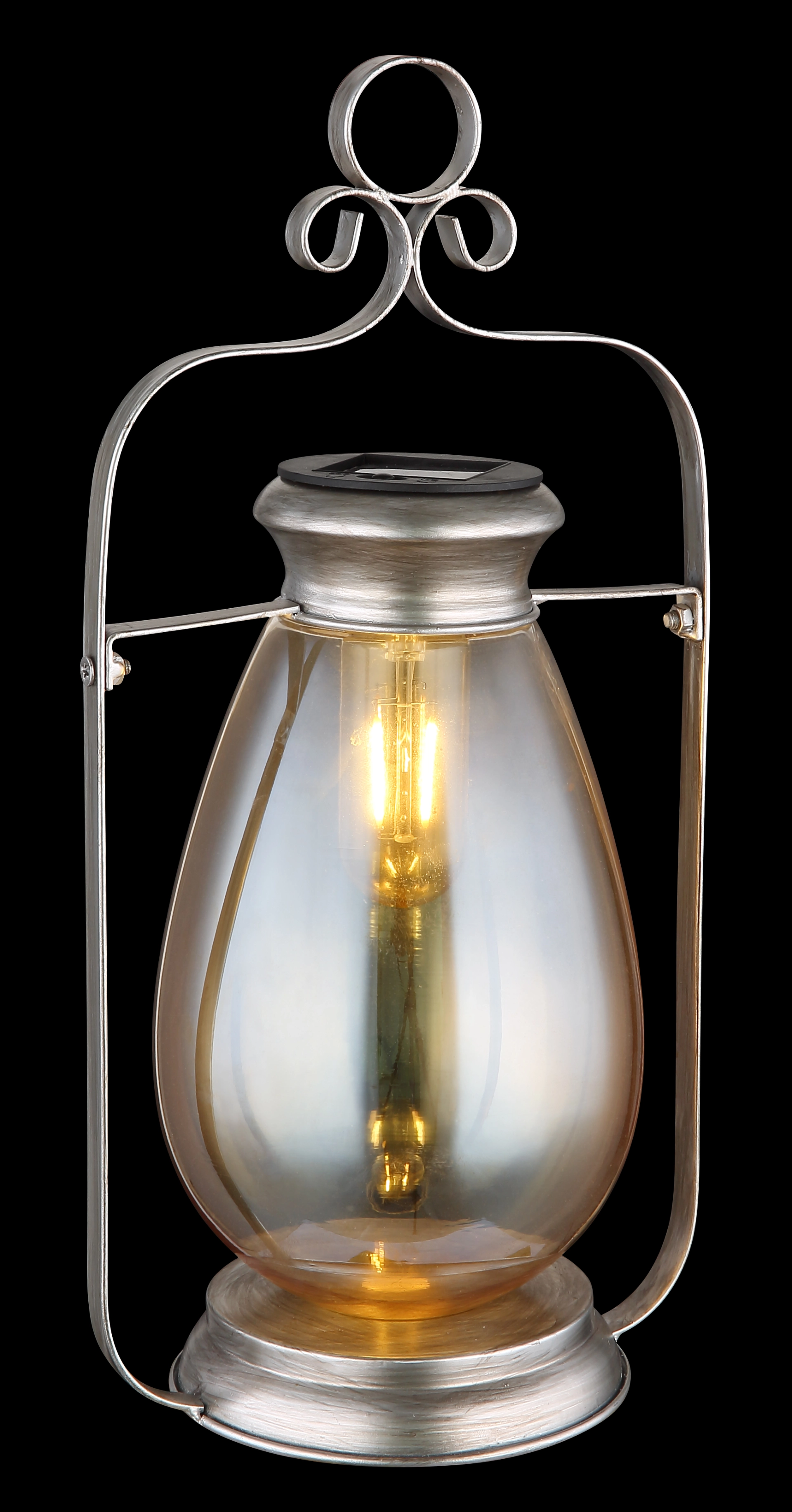 SOLARLEUCHTE METALL SILBERFARBEN, 1XLED