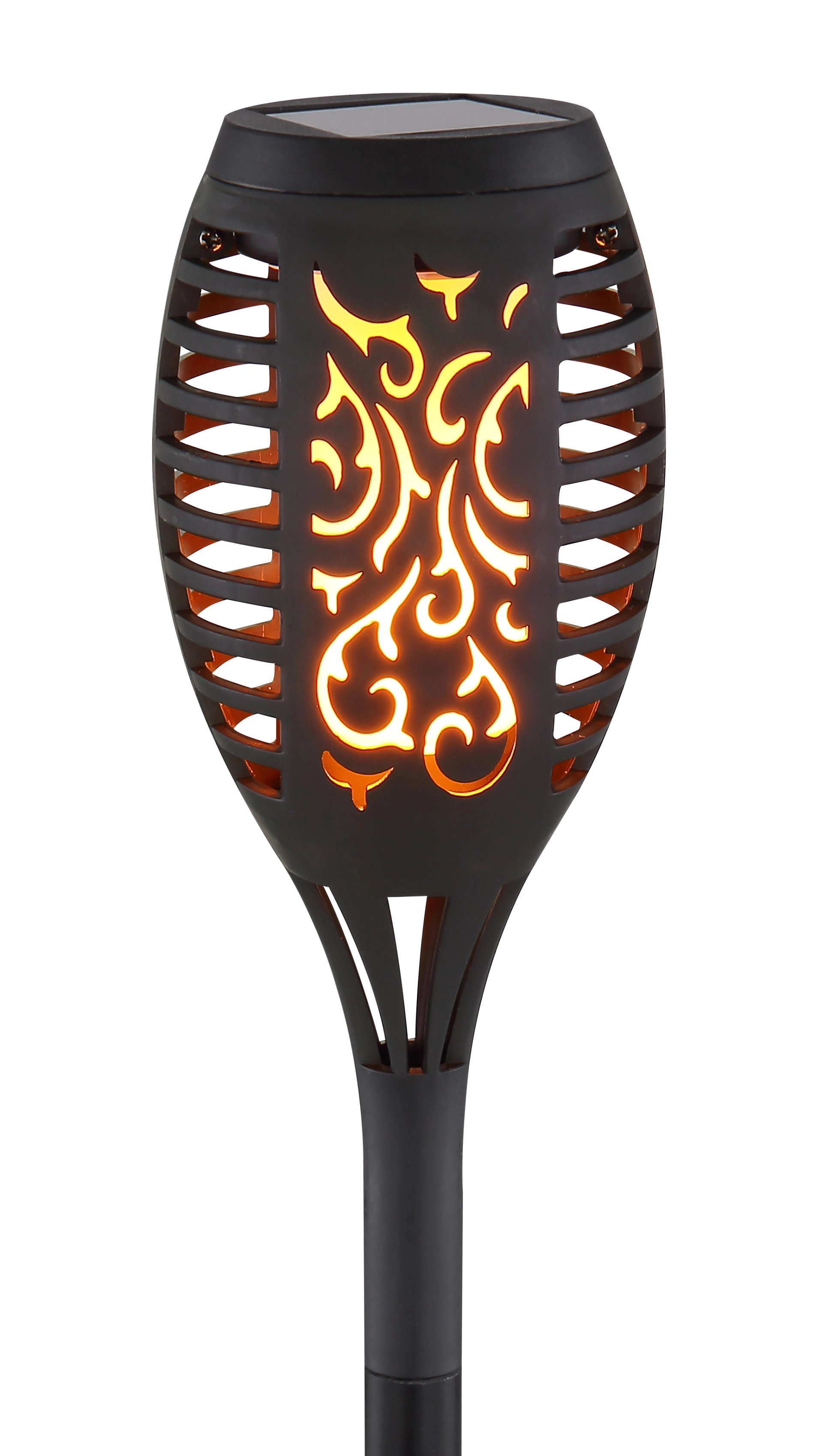 SOLARLEUCHTE KUNSTSTOFF SCHWARZ, 12XLED