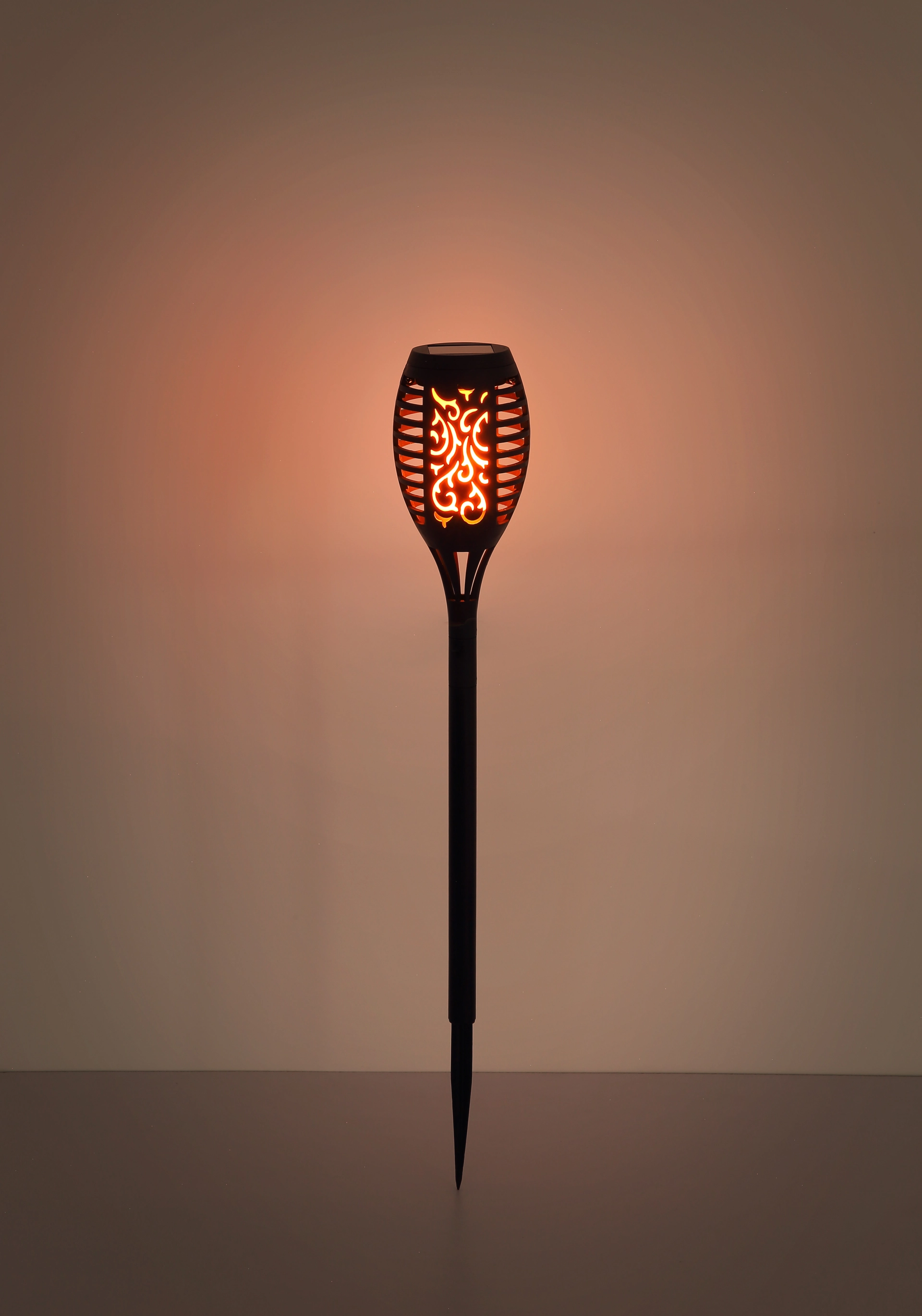 SOLARLEUCHTE KUNSTSTOFF SCHWARZ, 12XLED