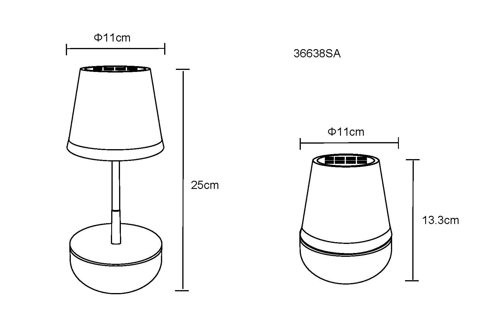SOLARLEUCHTE KUNSTSTOFF SANDFARBEN, 10XLED