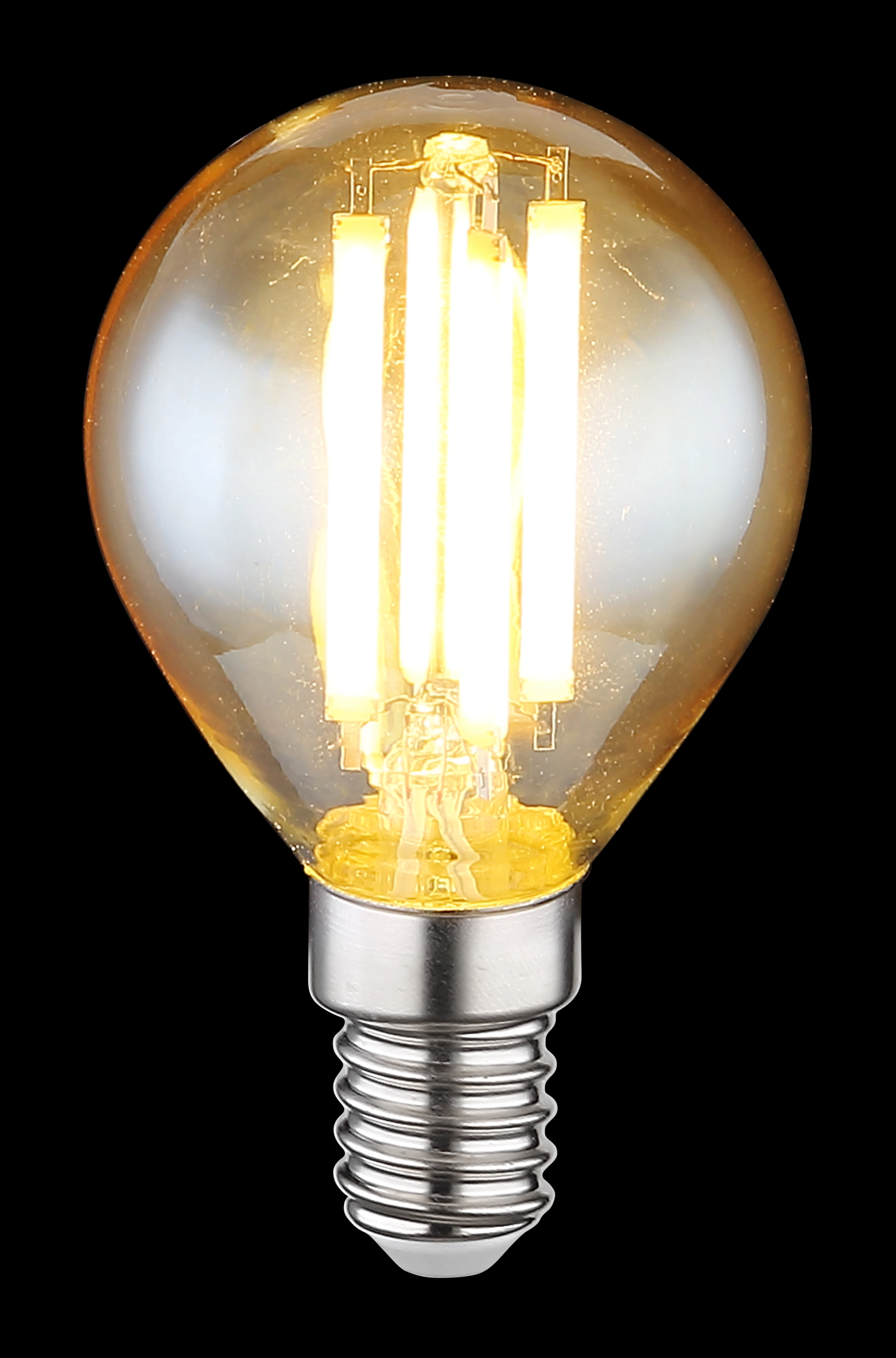 LED LEUCHTMITTEL GLAS AMBER, 1XE14 LED