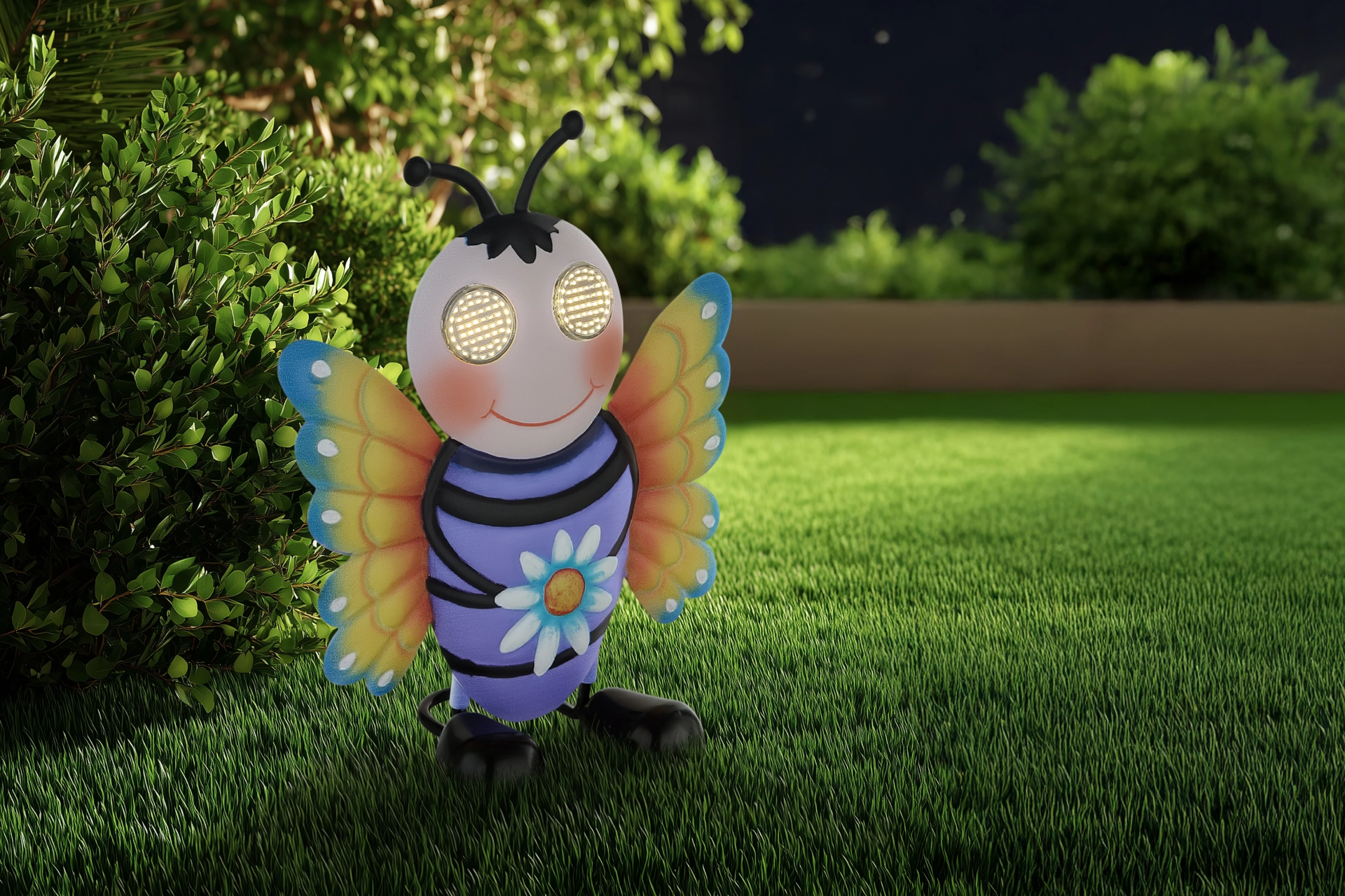 SOLARLEUCHTE METALL BUNT, 104XLED