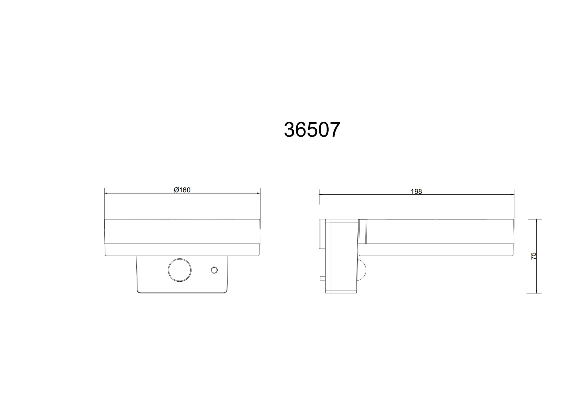 SOLARLEUCHTE KUNSTSTOFF SCHWARZ MATT, 1XLED