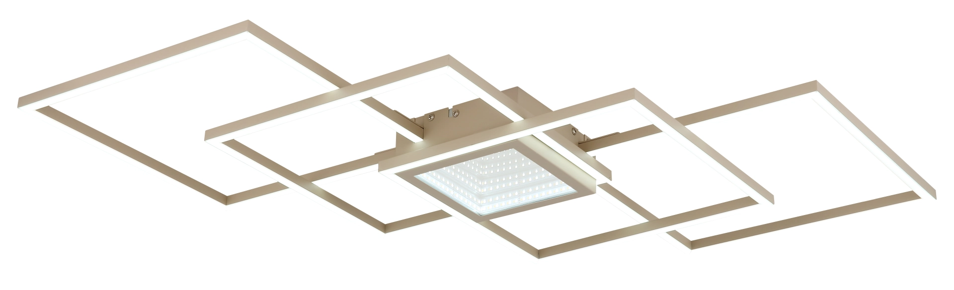 DECKENLEUCHTE METALL SANDFARBEN, 1XLED