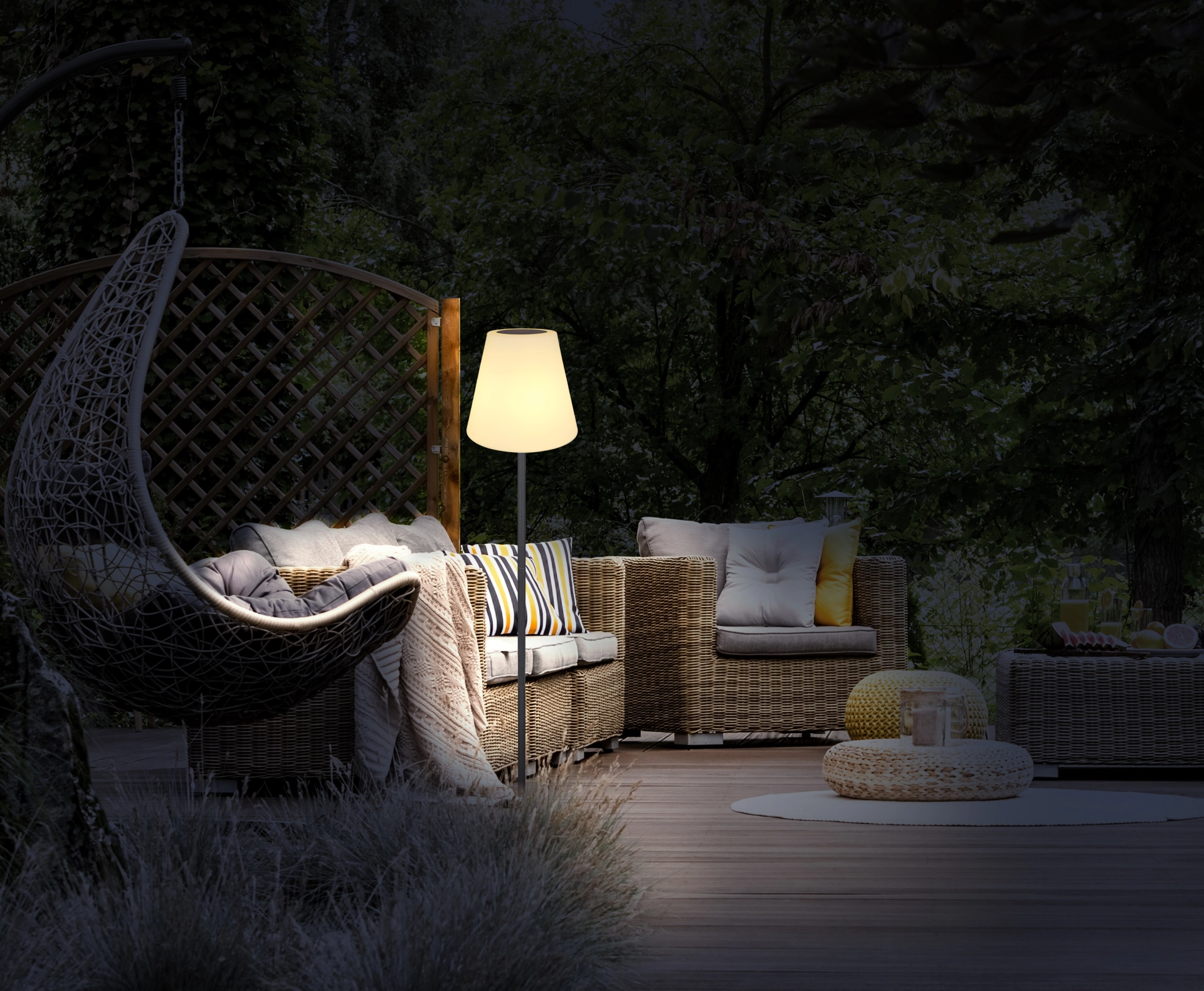 SOLARLEUCHTE METALL SCHWARZ, 1XLED