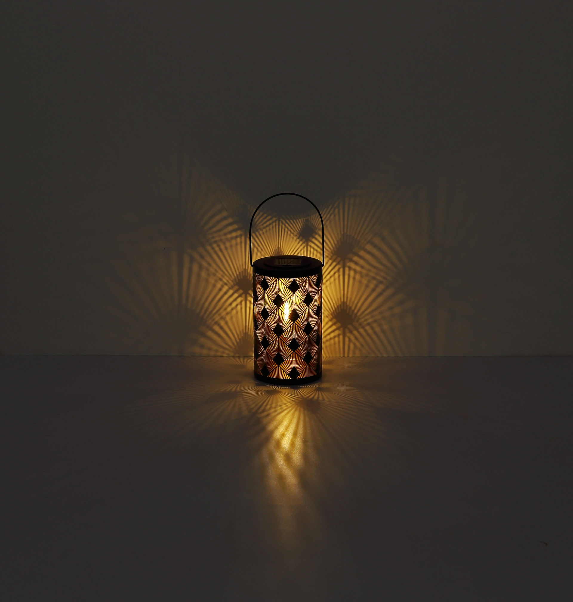 SOLARLEUCHTE METALL SCHWARZ MATT, 20XLED