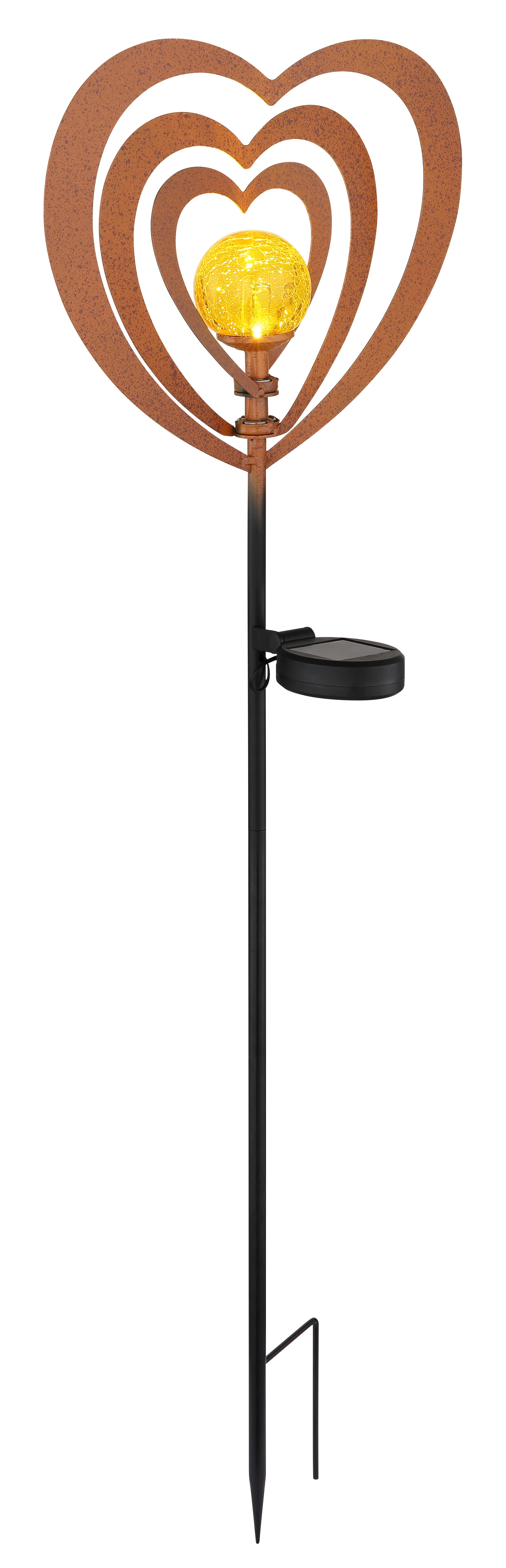 SOLARLEUCHTE METALL ROSTFARBEN, 1XLED