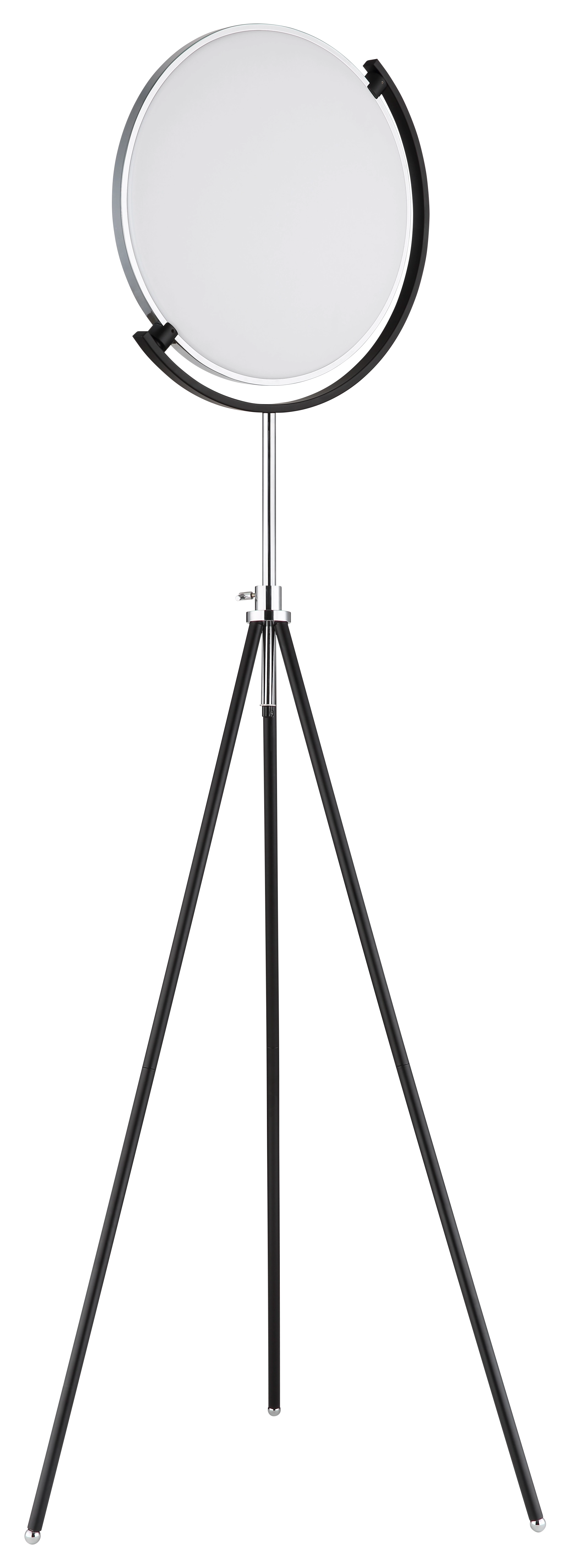 STEHLEUCHTE METALL SCHWARZ MATT, 1XLED