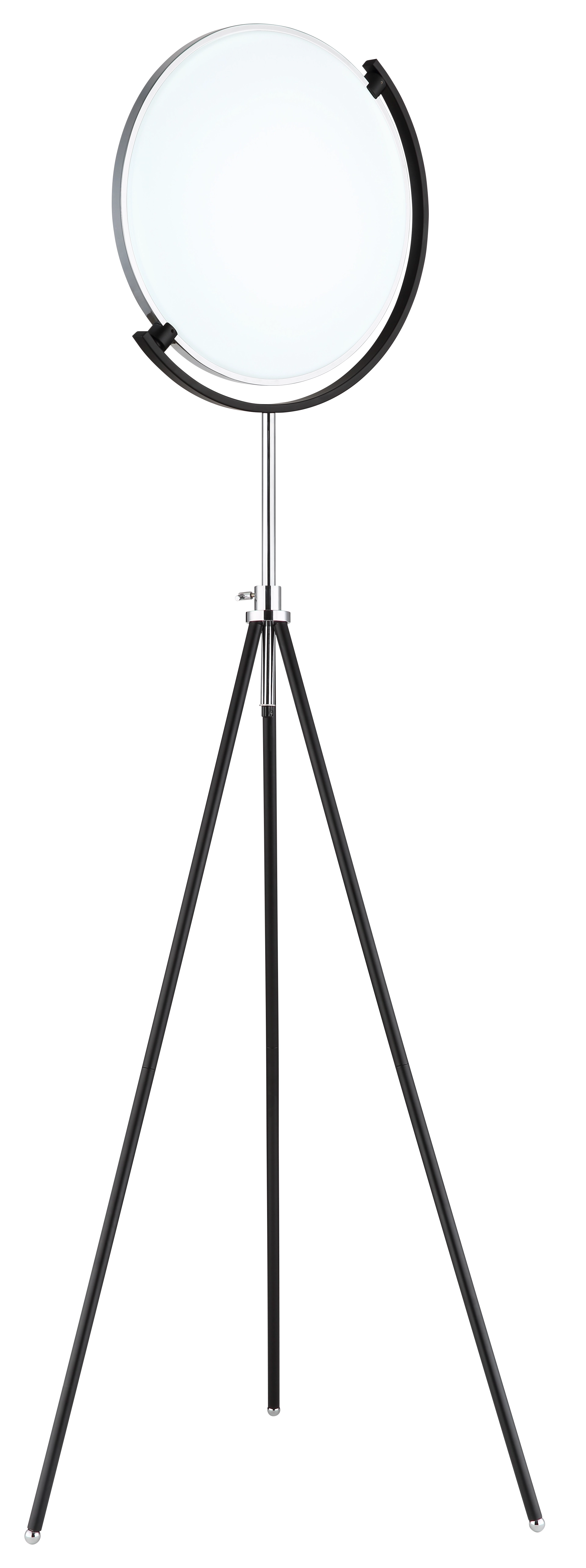 STEHLEUCHTE METALL SCHWARZ MATT, 1XLED