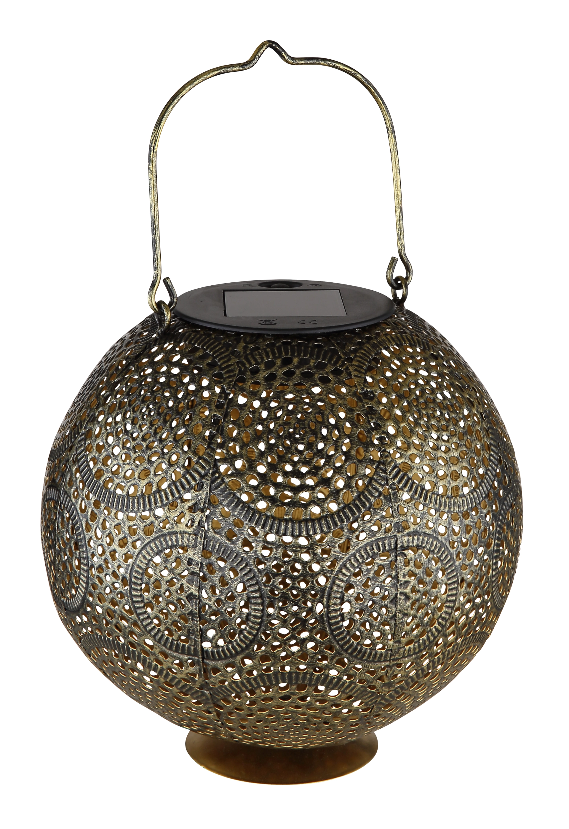 SOLARLEUCHTE METALL GOLDFARBEN, 1XLED